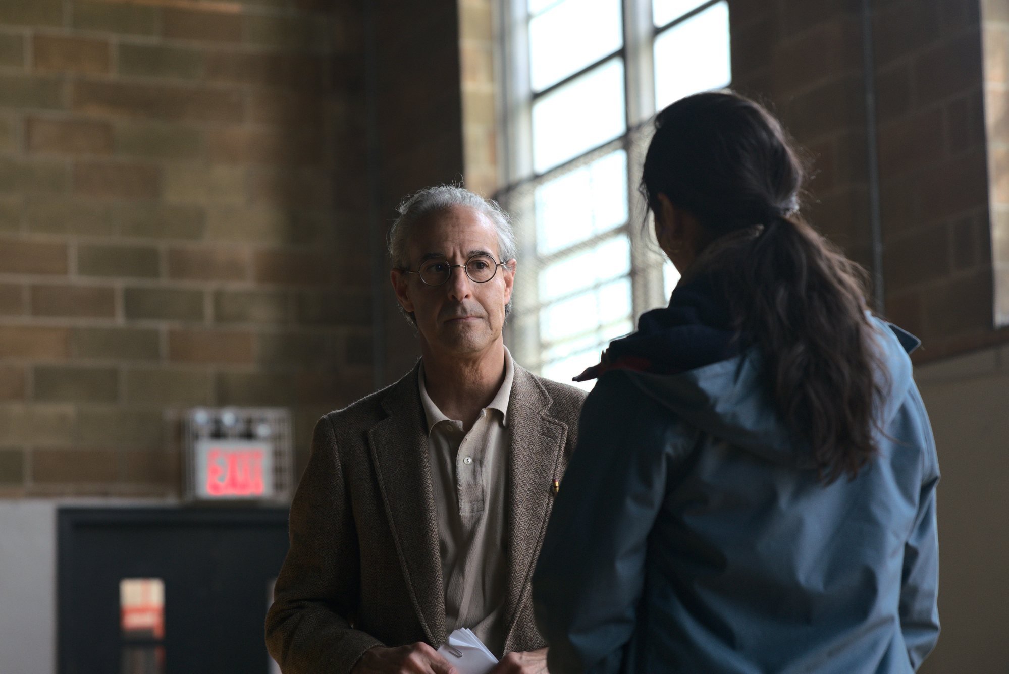 Stanley Tucci in a still from Worth.