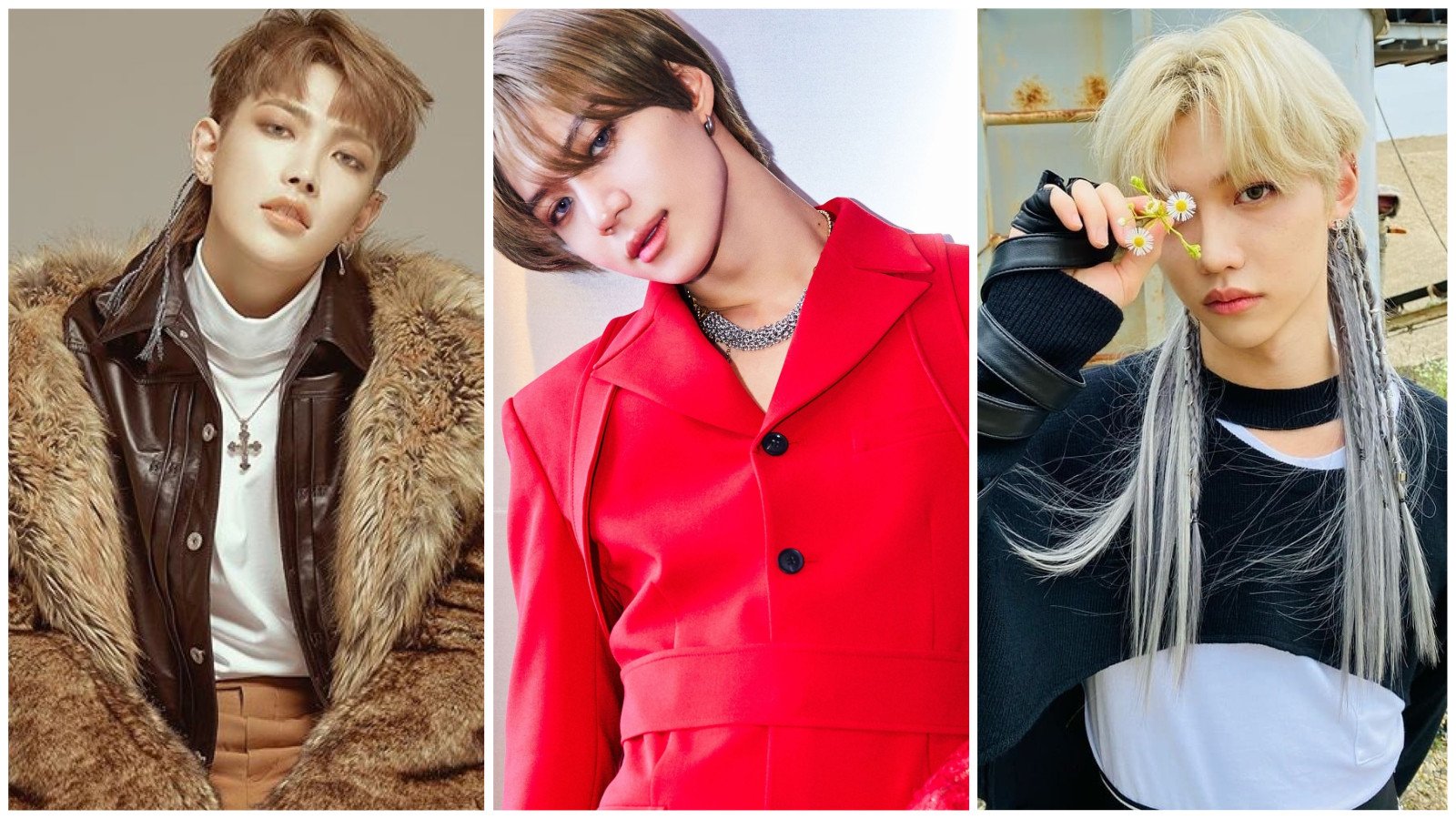 Male K-pop idols like Ateez member Hongjoon, Shinee’s Taemin and Stray Kids’ Felix have been challenging gender boundaries and ideas of beauty, but will that soon cease to exist entirely in China? Photos: @ATEEZofficial/Twitter; @smtown/, @realstraykids/Instagram
