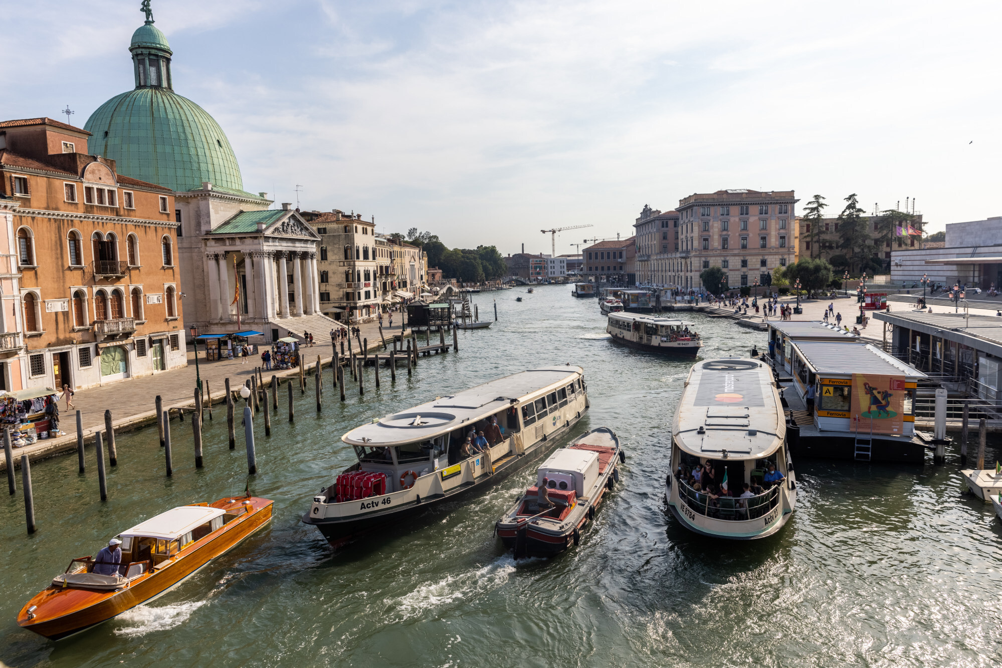 Navigation on the canals of Venice has resumed, and public transport is crowded again. Photo: Mauro Ujetto/NurPhoto via Getty Images