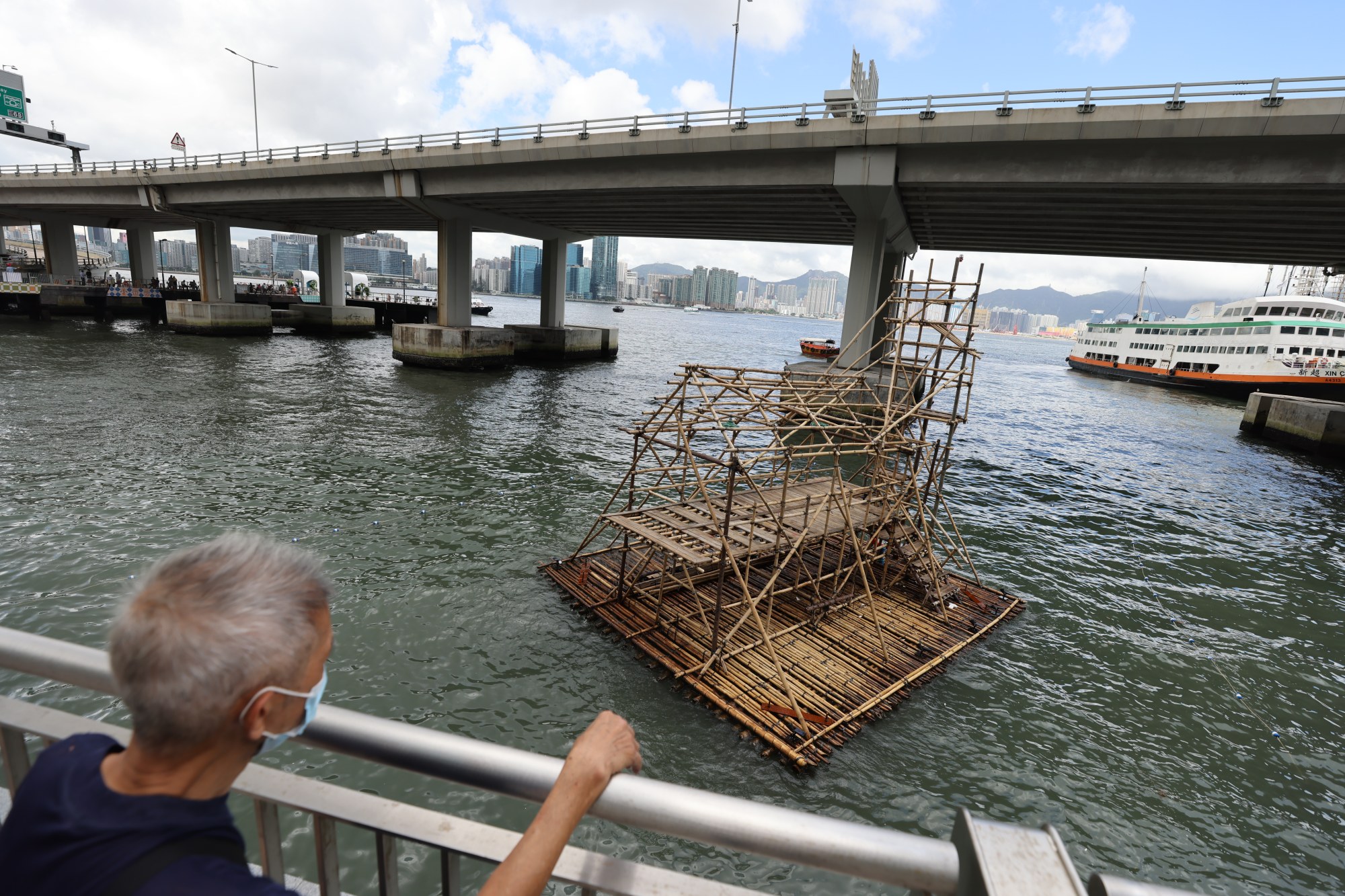 An art installation at North Point Ferry Pier. Photo: Nora Tam