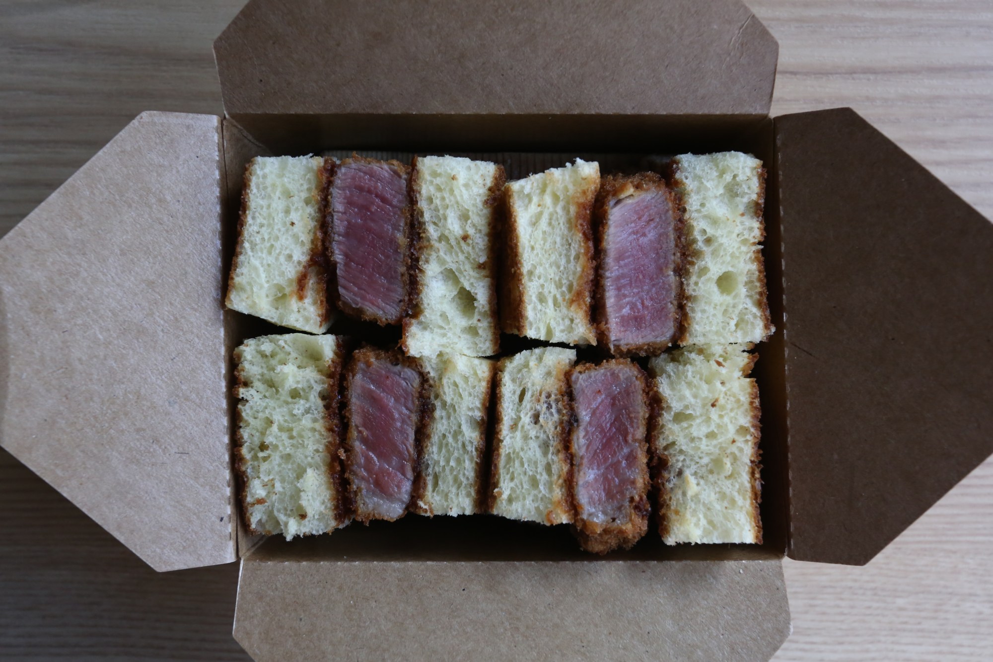 Wagyu cutlet sandwiches at Nikushou, Hong Kong. Photo: Jonathan Wong