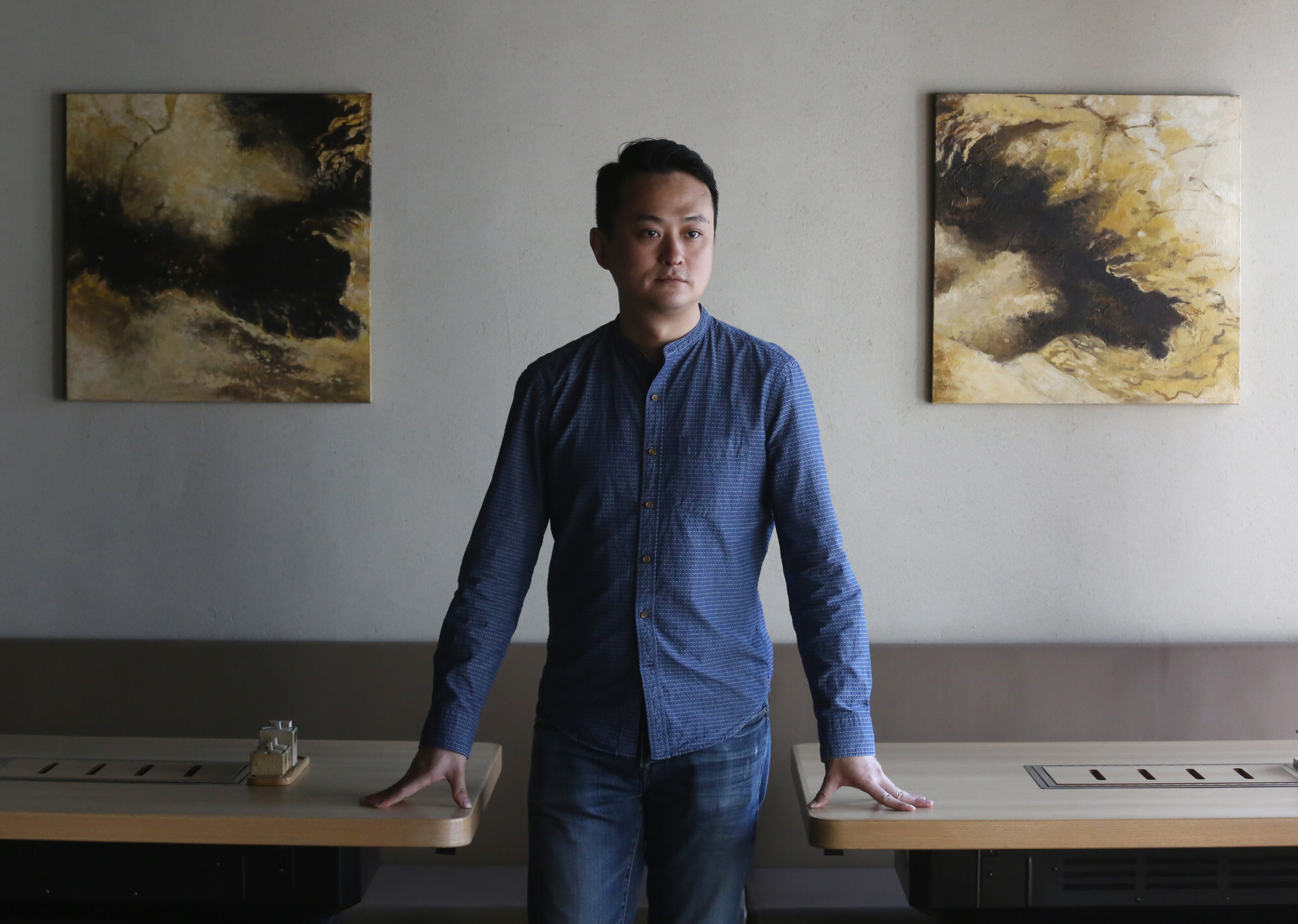 Anthony Ng is the chef at Nikushou in Causeway Bay. Photo: Jonathan Wong