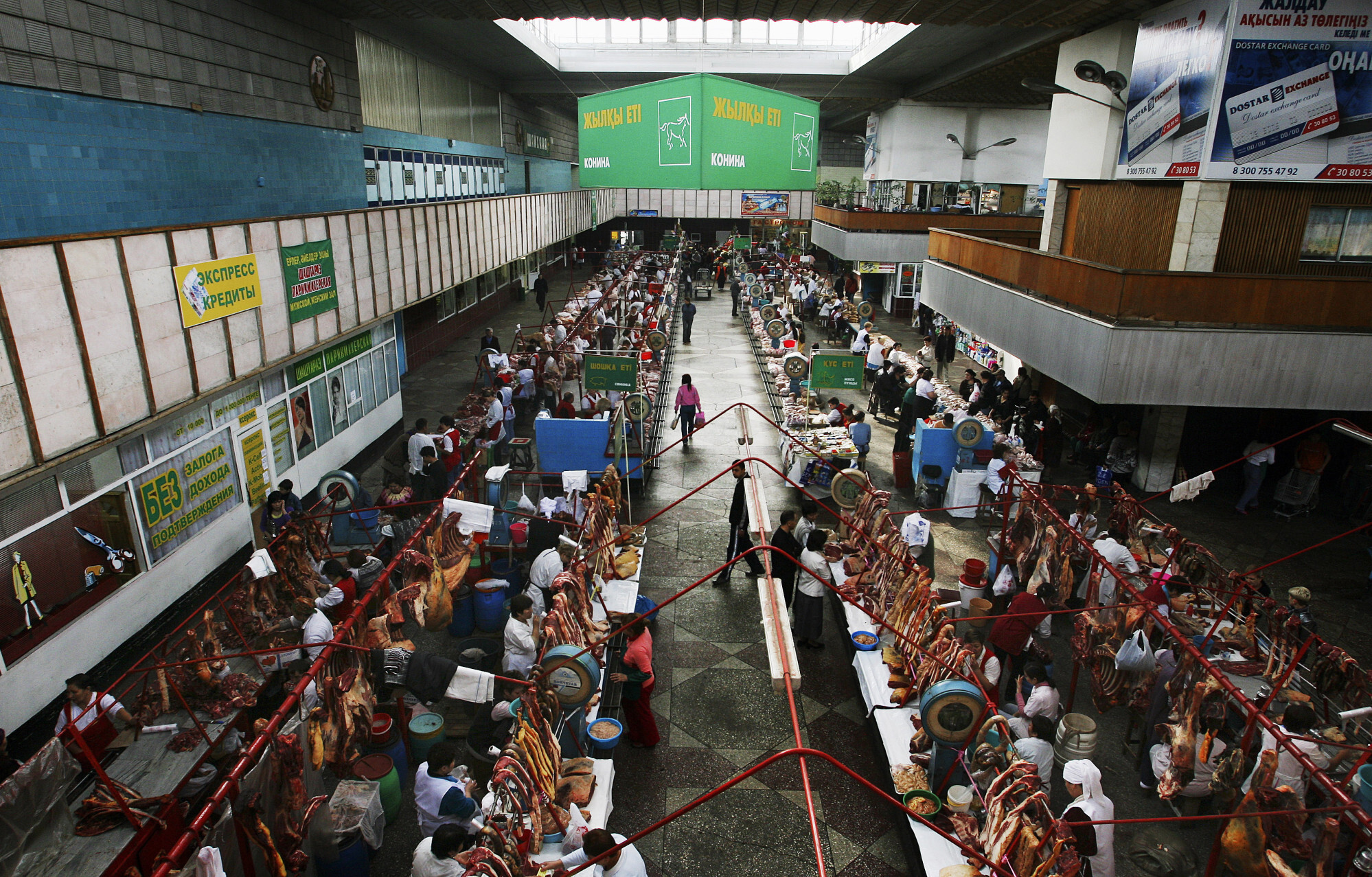 The horsemeat section of Zelony Bazar (Green Market). Photo: Panos Pictures