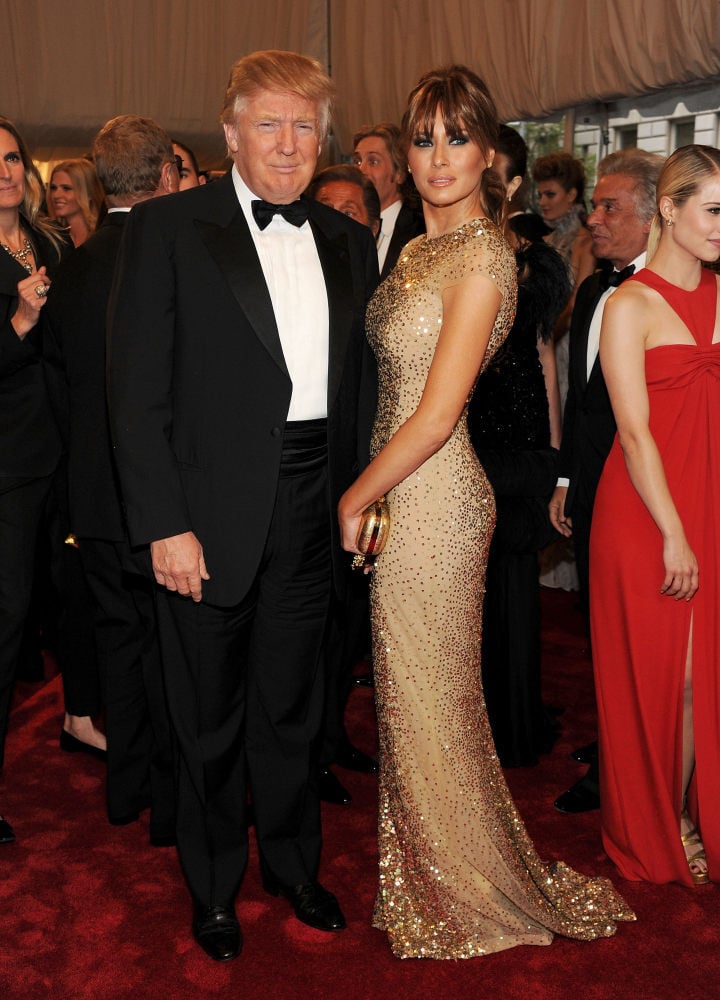 All of Donald and Melania Trump s Met Gala looks when they still got invited she wore Alexander McQueen Roberto Cavalli and Vera Wang while Don wore the same suit and bow