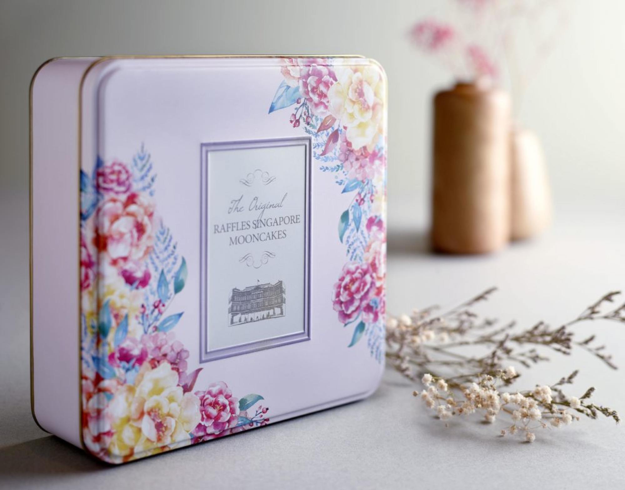 The “snow skin” mooncake collection at Singapore’s Raffles hotel.
