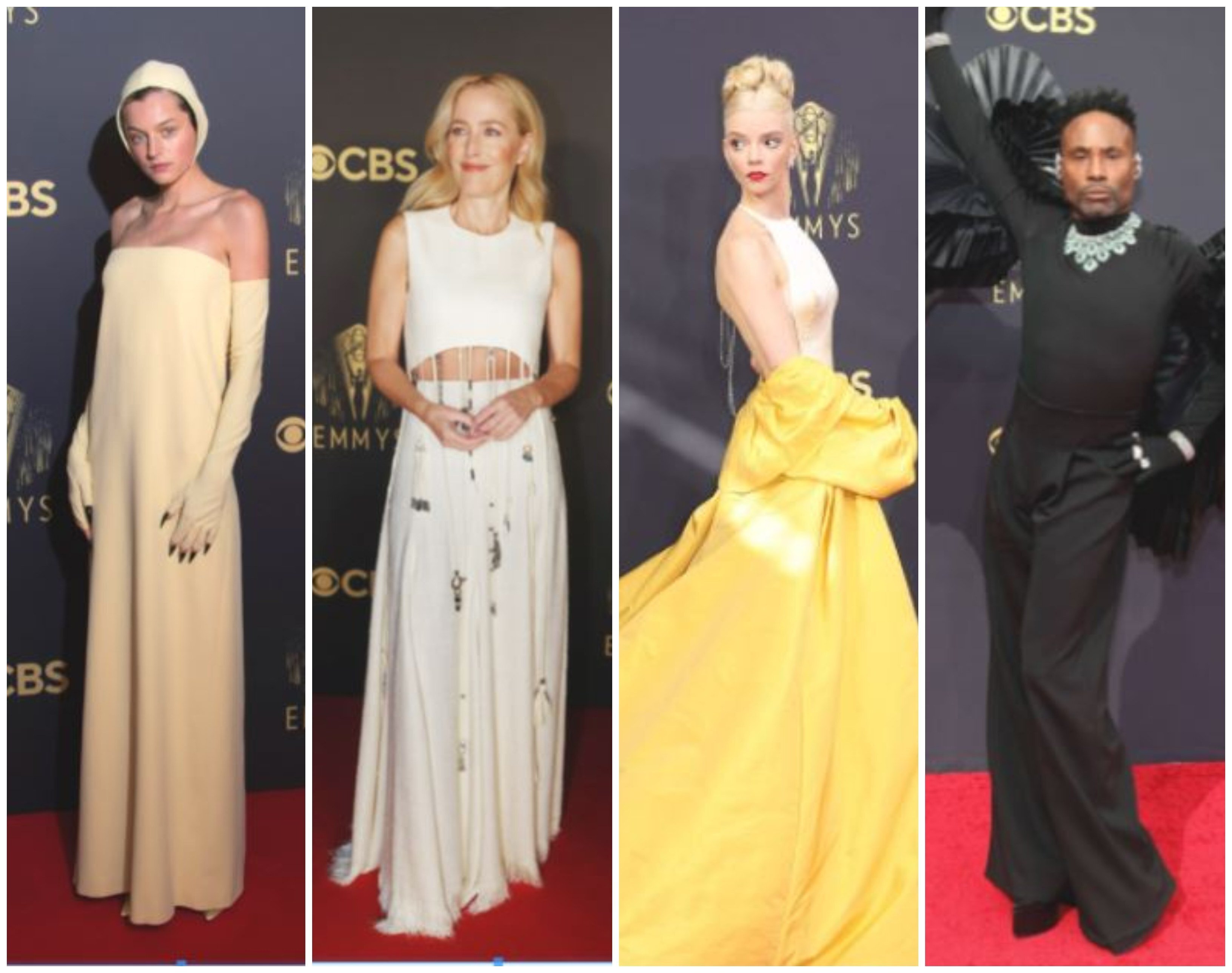 Celebrities hit the red carpet for the 2021 Emmy Awards. Photos: Getty Images/AFP
