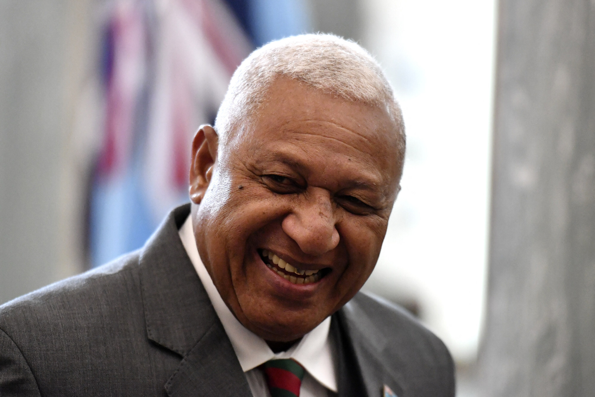 Fiji Prime Minister Frank Bainimarama says Fiji plans to reopen for international tourists by November. Photo: Mick Tsikas/AFP