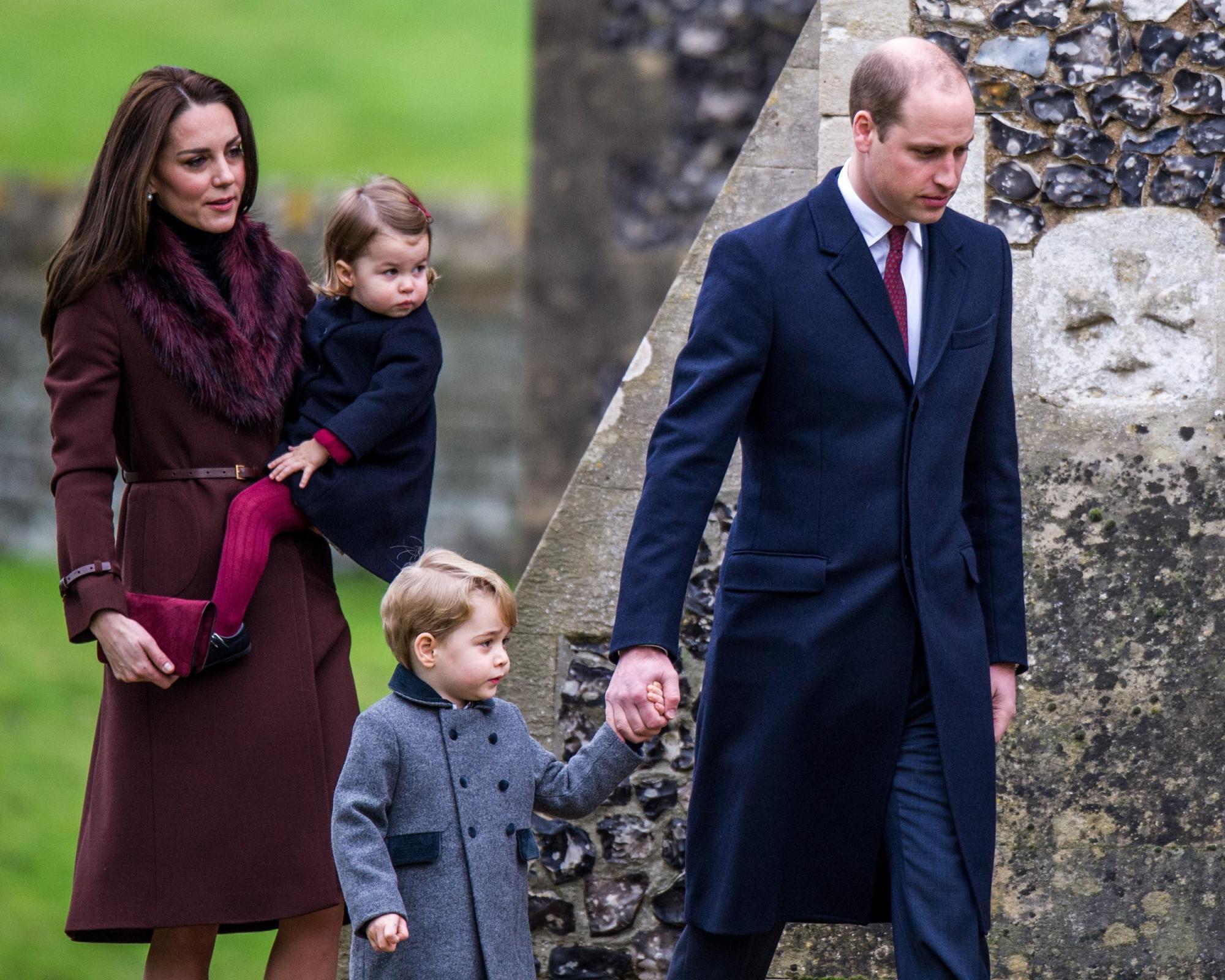 Prince William and Kate Middleton with their children, Prince George and Princess Charlotte of Cambridge. Photo: EPA