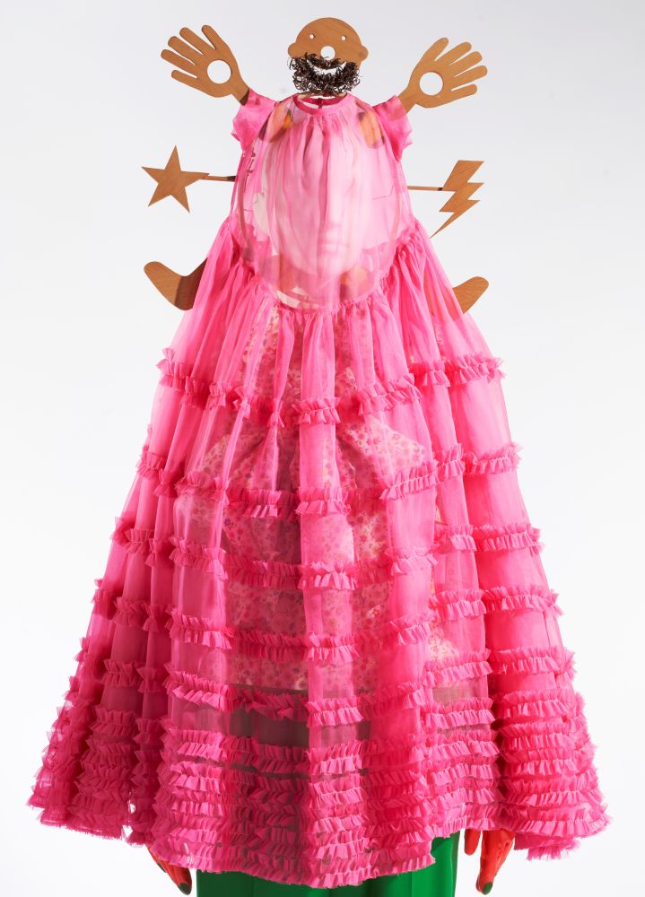 A dress from the collection of the MoMu on show at the museum in Antwerp, Belgium