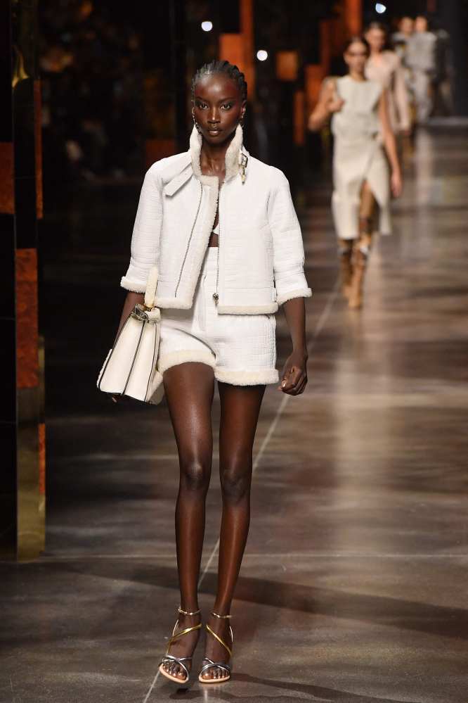 Fendi’s new designs are a nod to the peak of Studio 54 and 1970s disco glamour. Photo: AFP