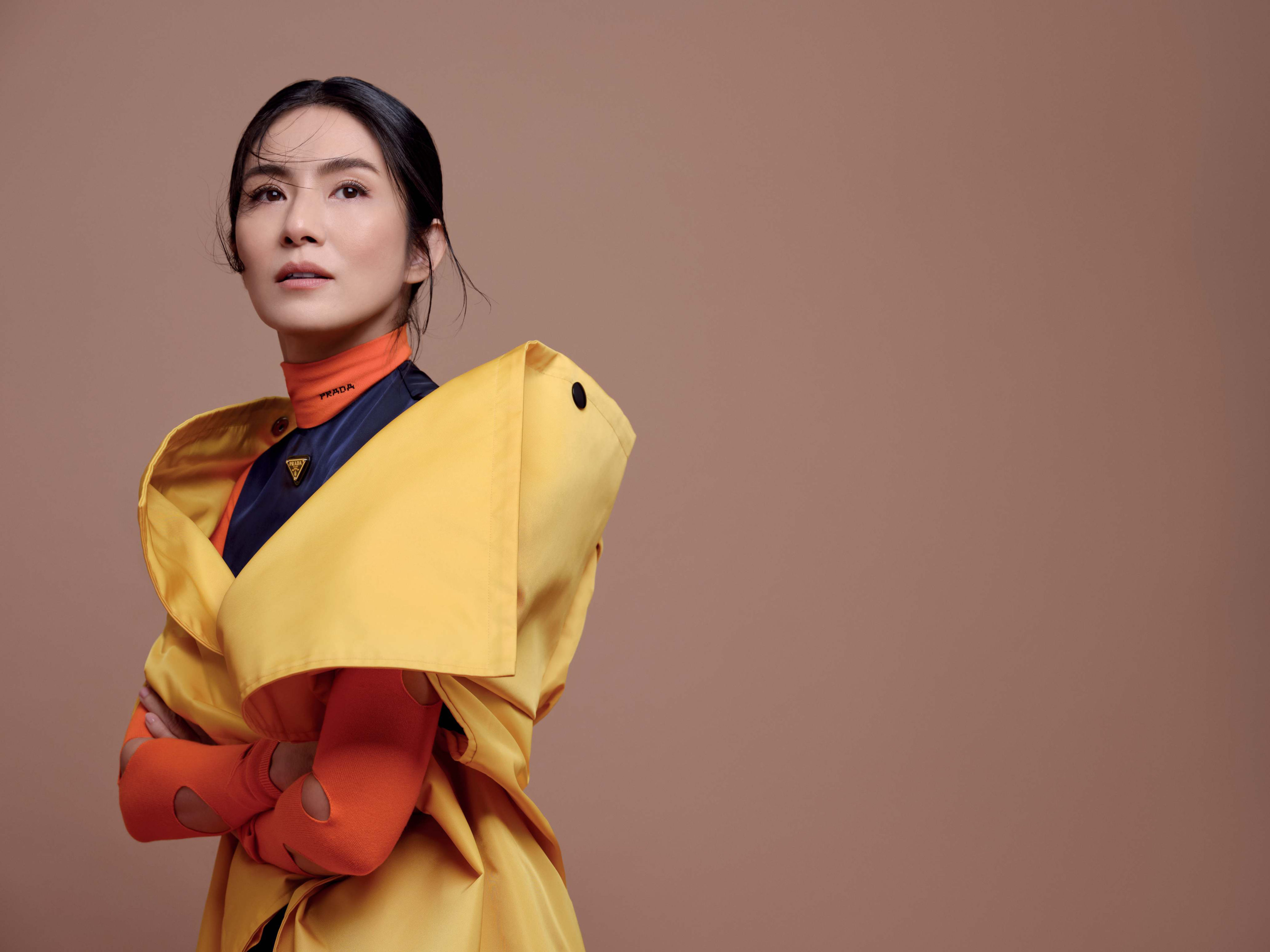 Taiwanese-Hong Kong actress Charlie Yeung, 47, in an advert for Prada. She says her children are the reason she feels younger than ever – “our interaction with them makes us young”. Photo: Wee Khim for PIN Prestige SG