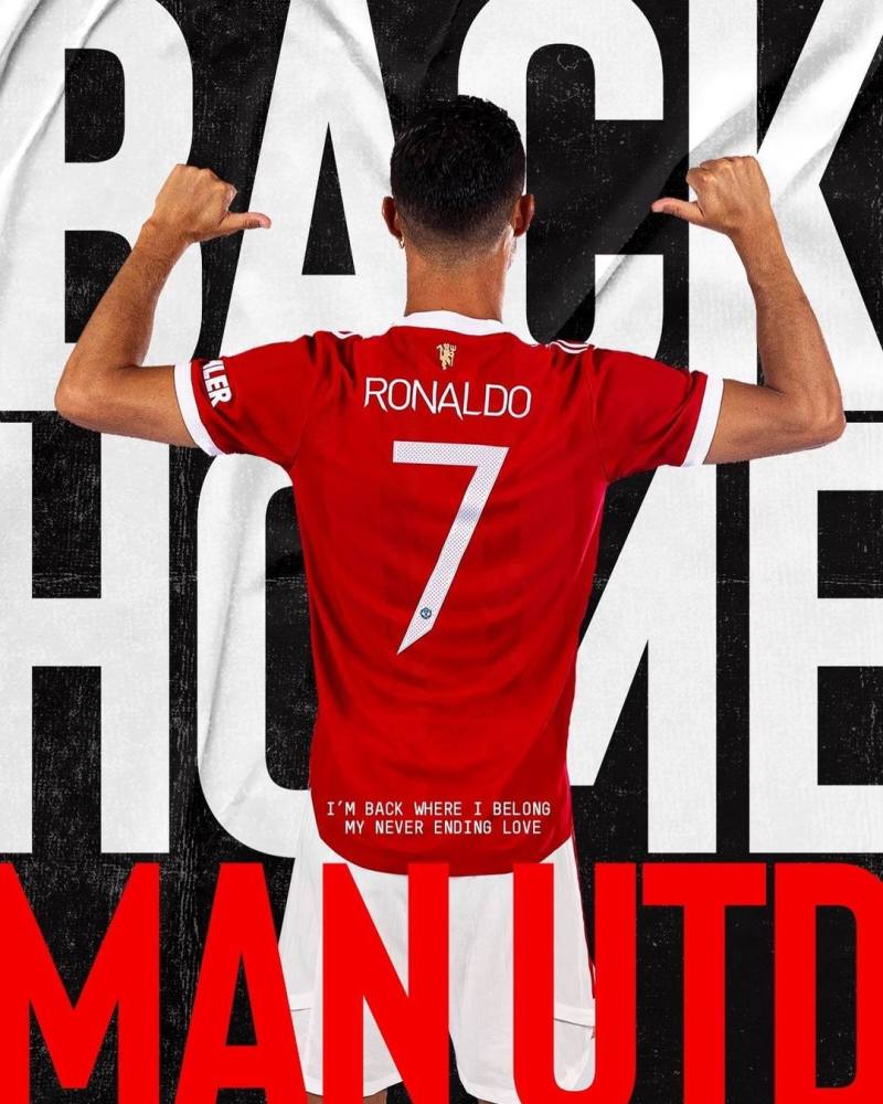 Cristiano Ronaldo is Manchester United’s iconic No 7. Photo: @cristiano/Instagram