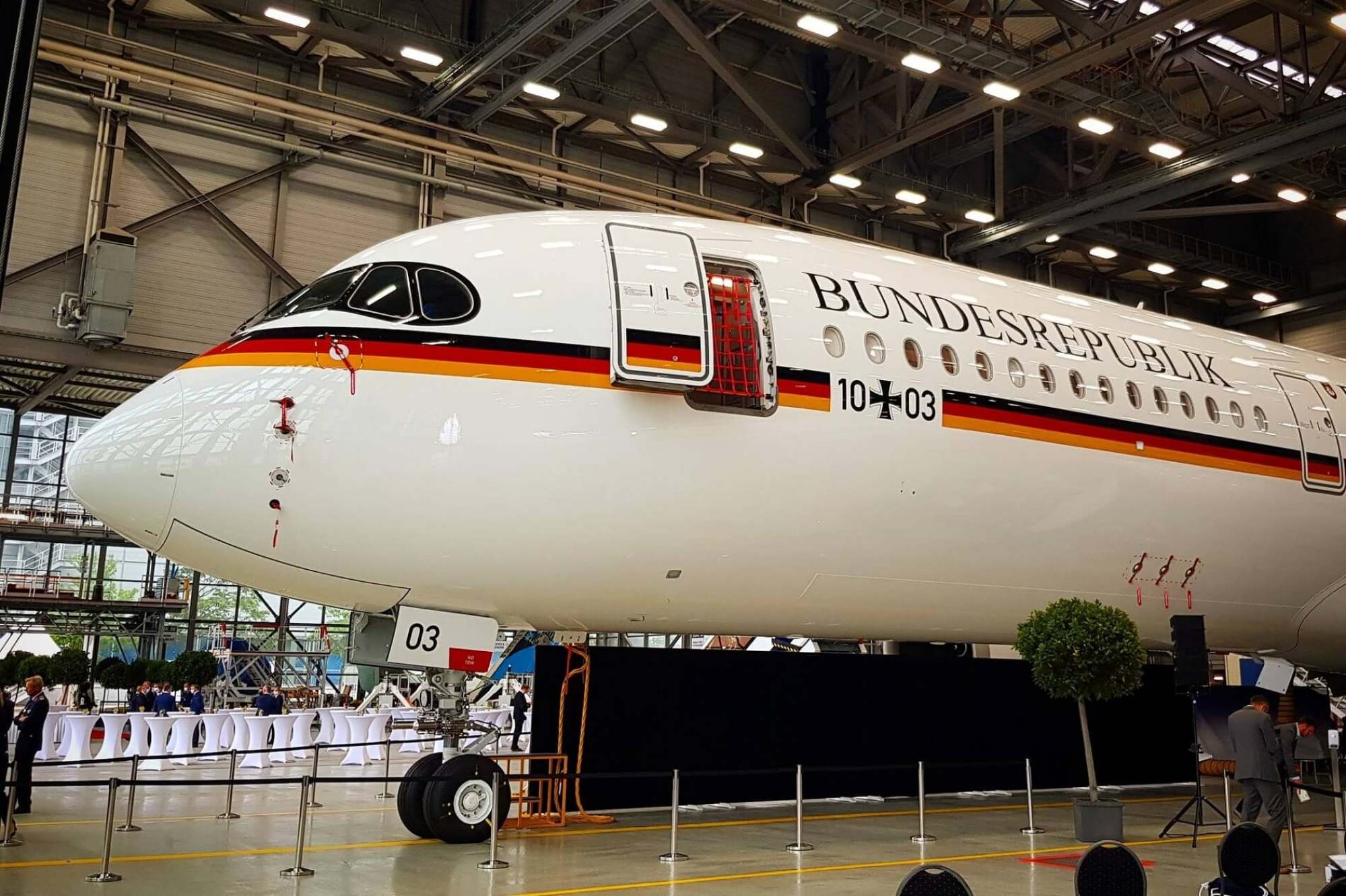 The German chancellor’s refitted Konrad Adenauer plane. Photo: aerotime.aero