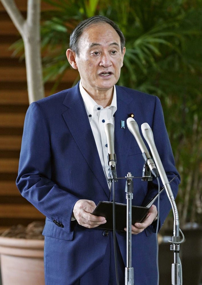 Japanese Prime Minister Yoshihide Suga has fallen out of favour since the pandemic and Tokyo Olympics, and will only serve a year as prime minister. Photo: Kyodo
