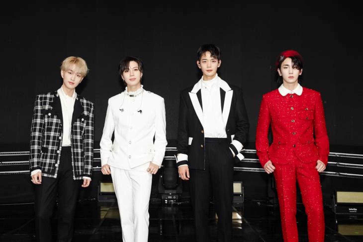 The four remaining members of Shinee are still going strong after 13 years in the industry. Photo: @SHINee/Twitter