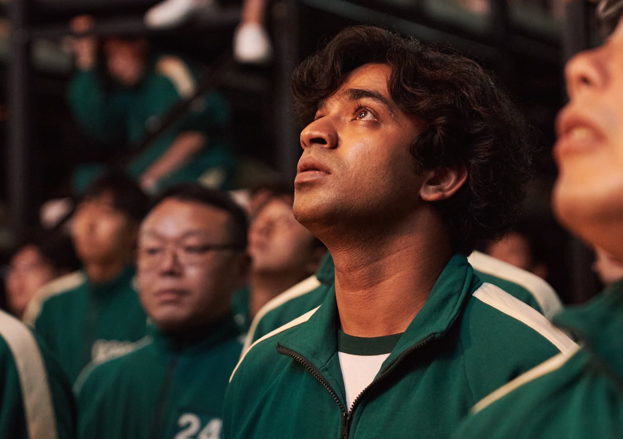Anupam Tripathi in a still from Squid Game. Photo: Netflix
