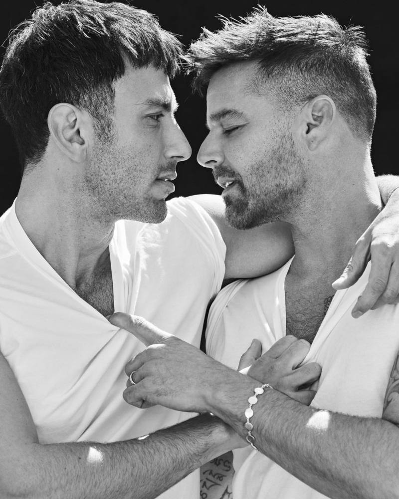 20 celebrities who found love online Ricky Martin and his husband Jwan