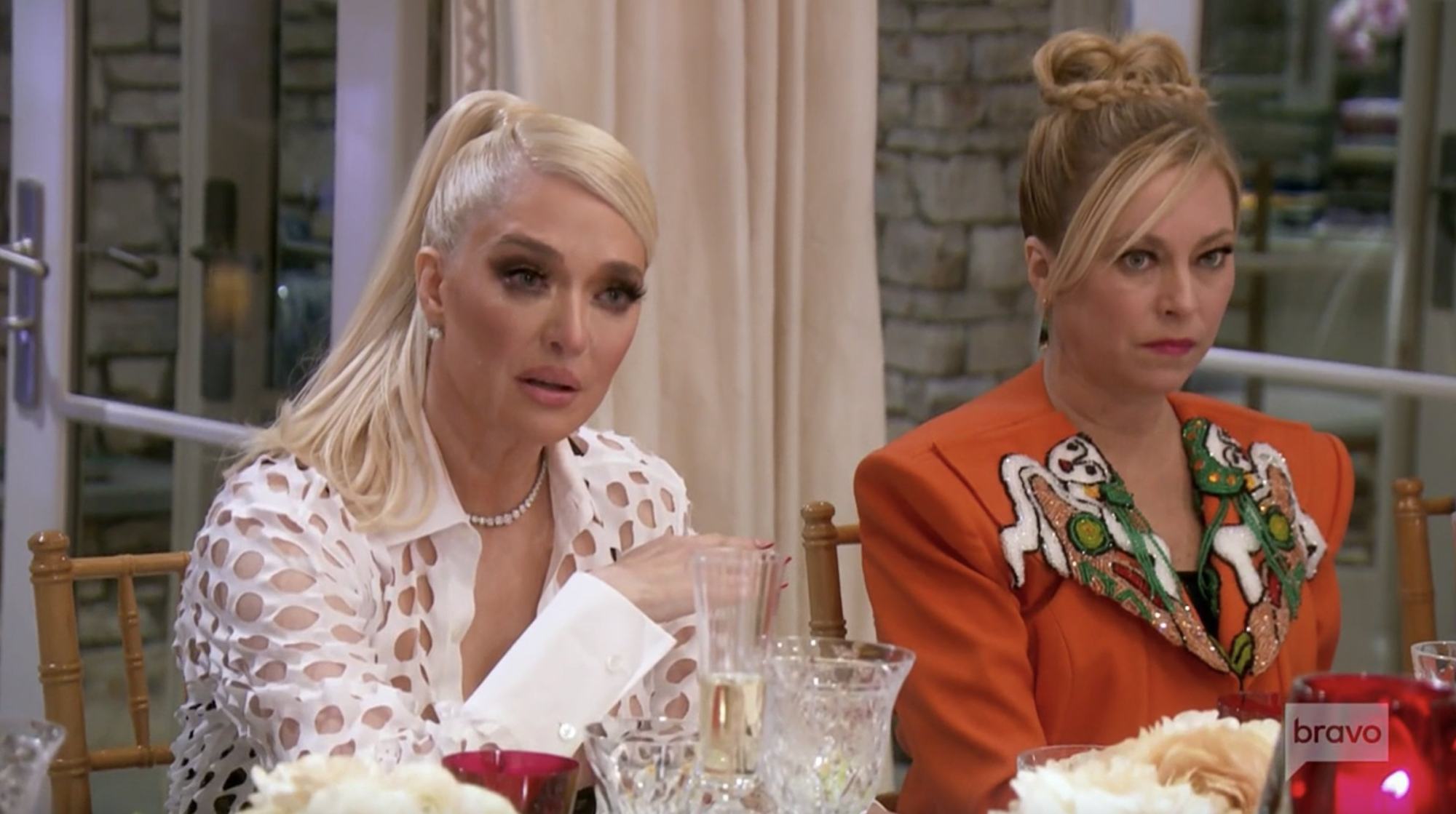 There were several nail-biting moments between the ladies of RHOBH at the Dinner Party from Hell. Photo: @gibsonoma/Twitter