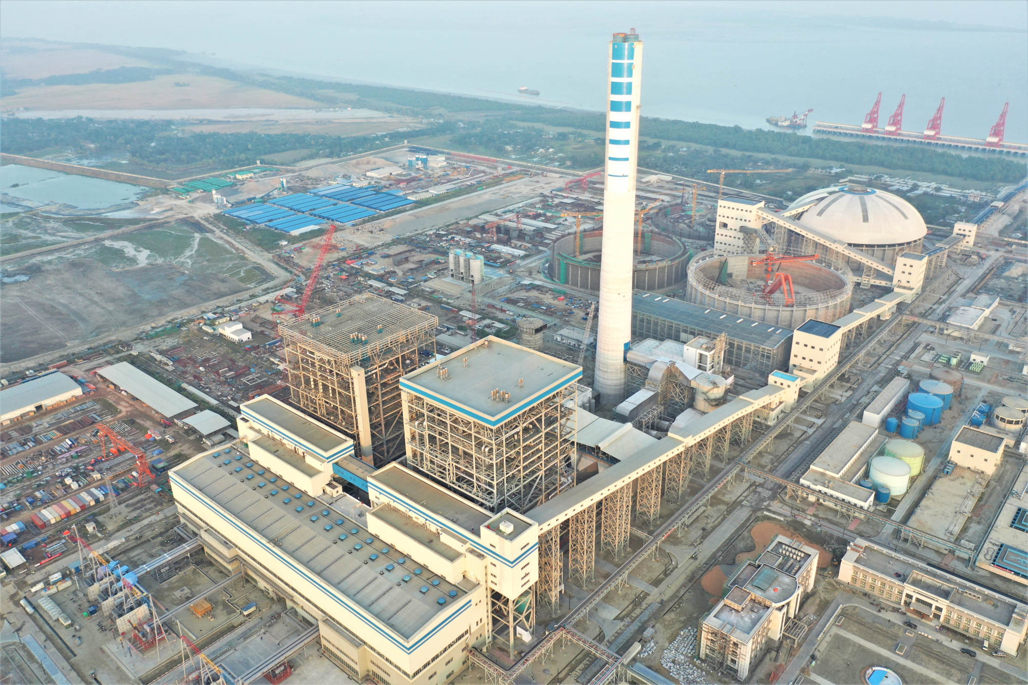 The Payra coal power plant in Bangladesh.