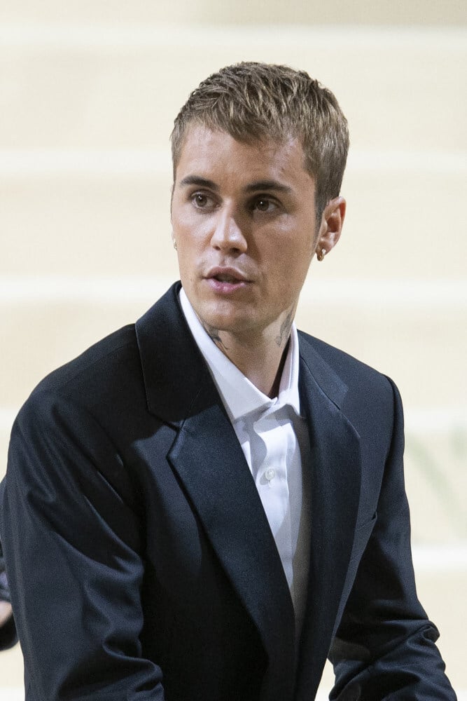 Justin Bieber arrives for the 2021 Met Gala at the Metropolitan Museum of Art. Photo: AFP