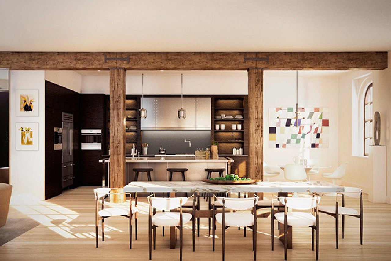 With high ceilings, Timberlake’s Tribeca penthouse has plenty of room. Photo: trulia.com