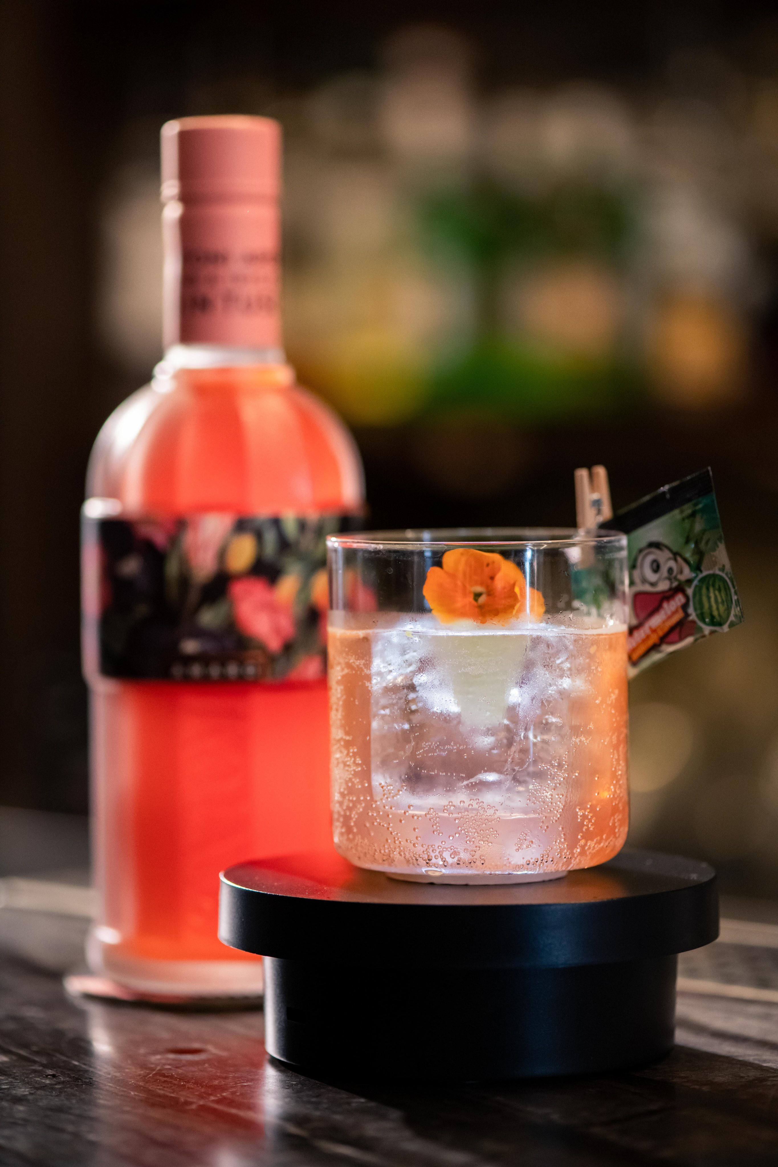 Bomba Rosa cocktail at Quinary, one of the season’s top tipples. Photo: Quinary