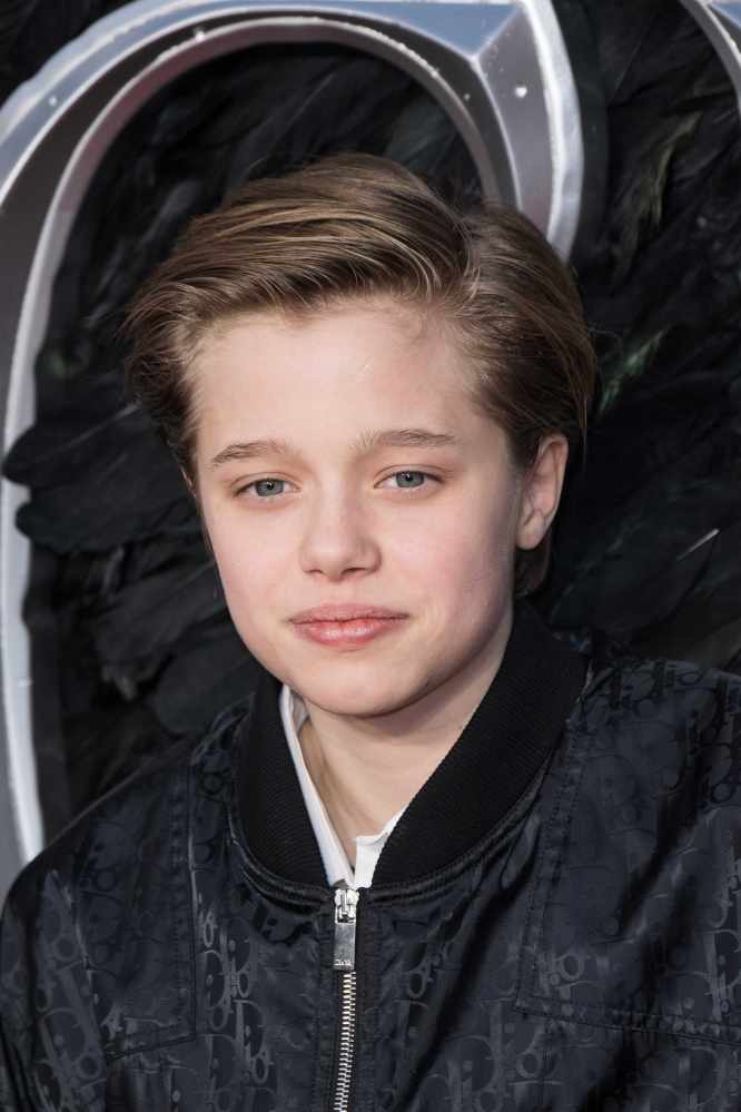 Shiloh Jolie-Pitt at the premiere of Maleficent: Mistress of Evil at Odeon Imax Waterloo in 2019 in London, England. Photo: Getty Images 