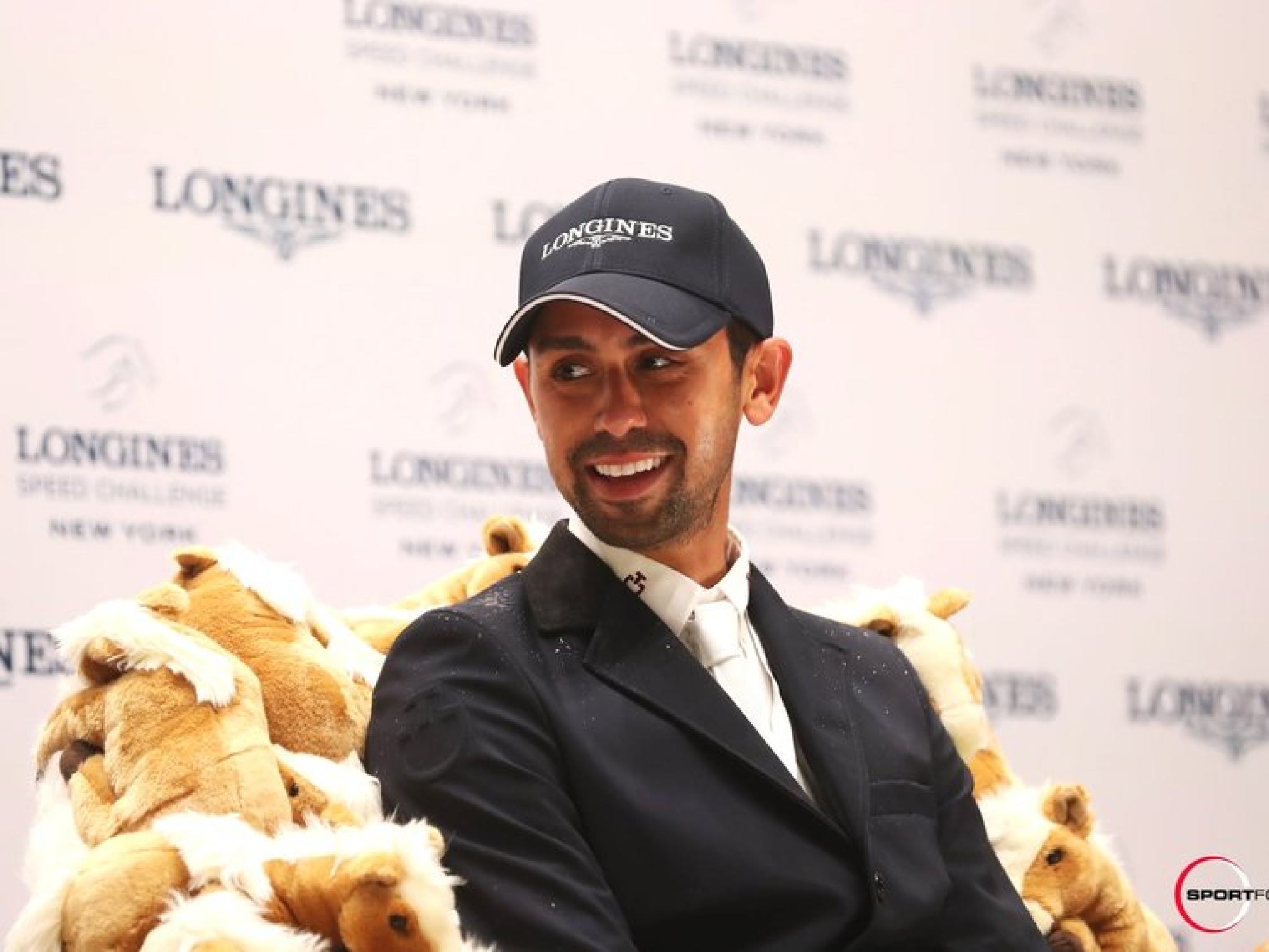 Nassar attending a press conference after his competition, Photo: nayelnassar.com