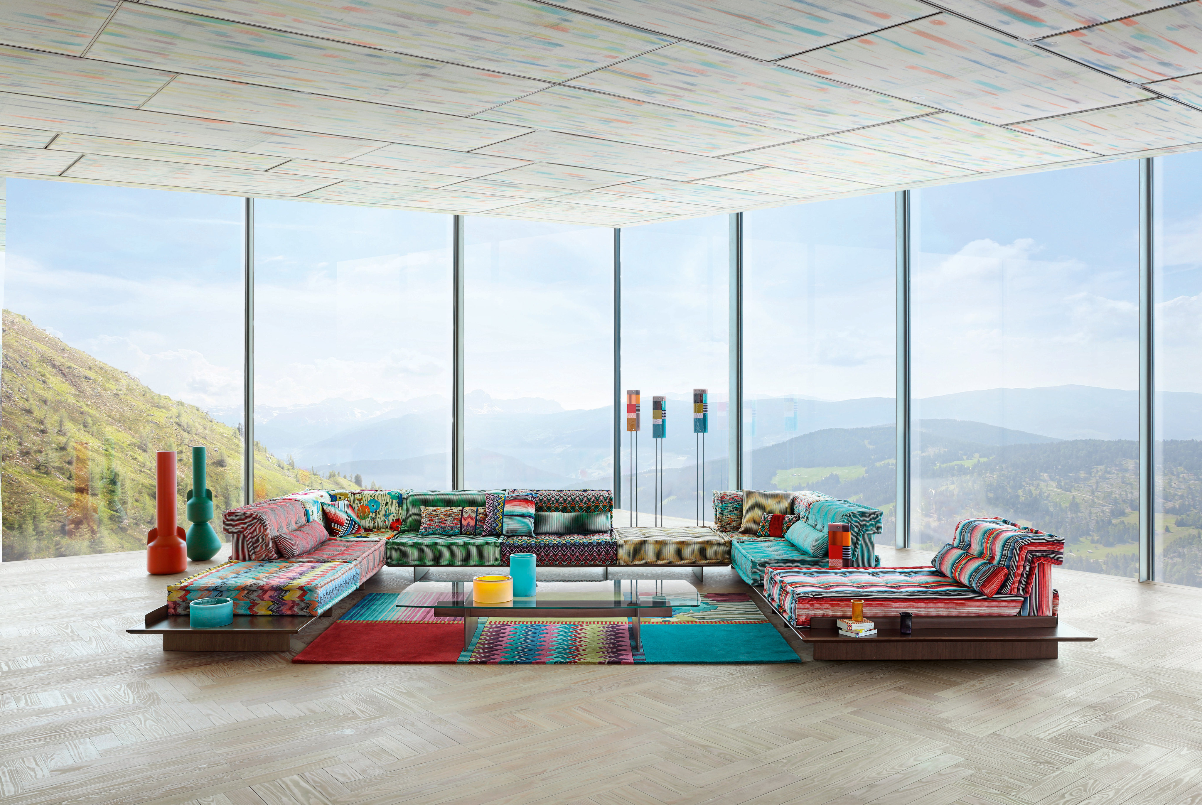 Supersalone, a special edition of the Milan Furniture Fair, showcased next year’s homeware fashions with all the big brands represented including Bulgari, Dior, Gucci and Hermès, as well as these pieces from Roche Bobois. Photo: Roche Bobois