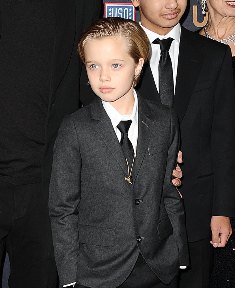 Shiloh Jolie Pitt, suited and booted back in December 2014. Photo: FilmMagic