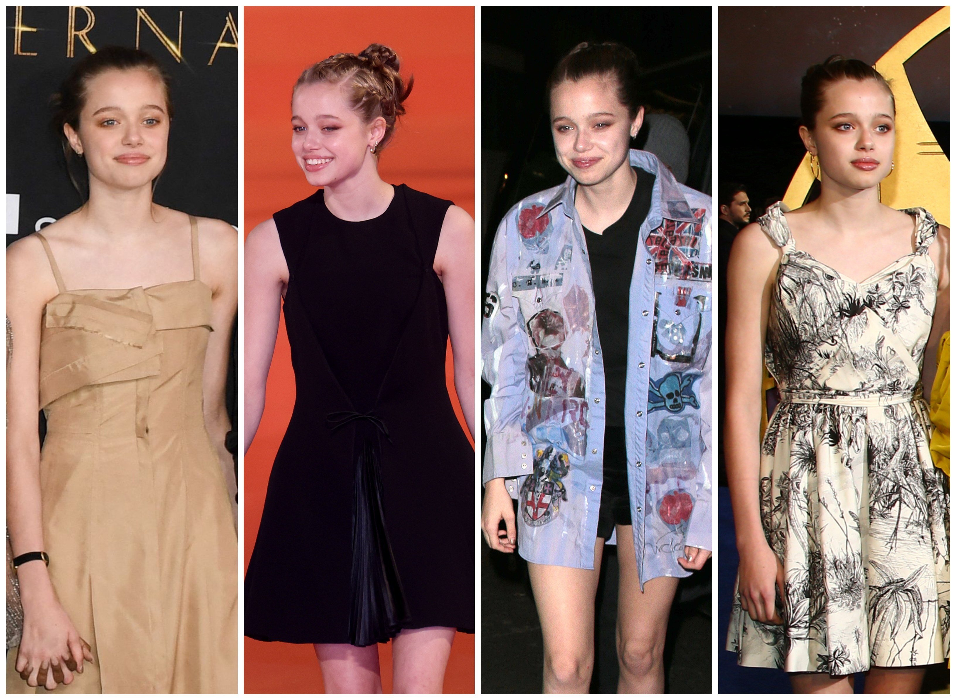 Shiloh Jolie-Pitt’s best looks from Eternals’ red carpet premieres around the world. Photo: AFP, GC Images, AP