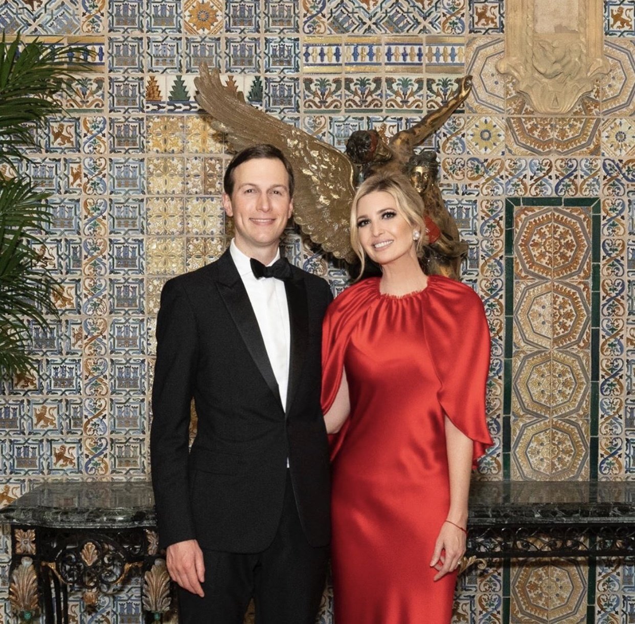 Ivanka in a red dress – another nod to Chinese culture? Probably not, but the pair are intent on teaching their children to appreciate it. Photo: @ivankatrump/Instagram