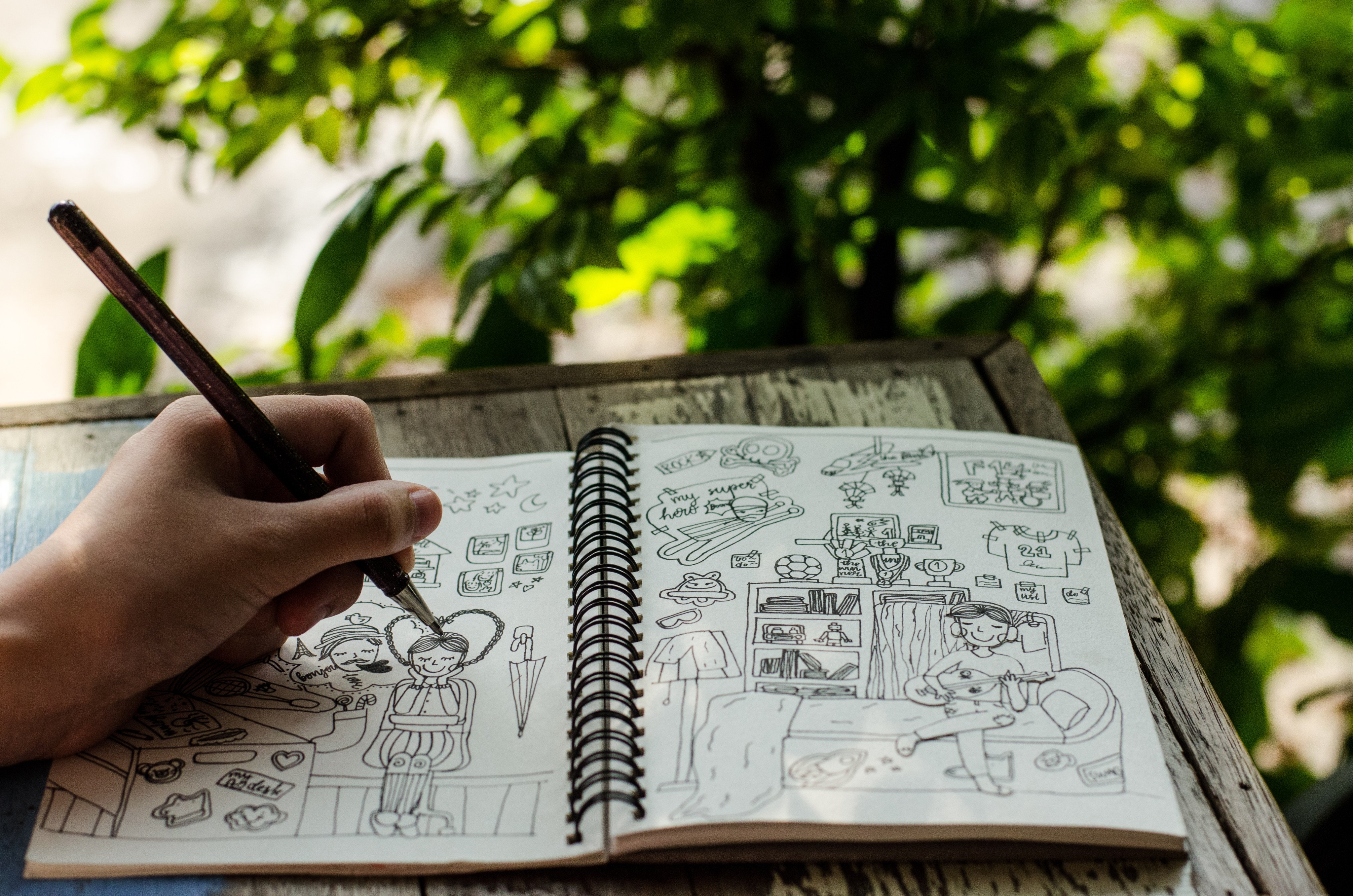 Doodling can actually help you to relieve stress. Photo: Shutterstock