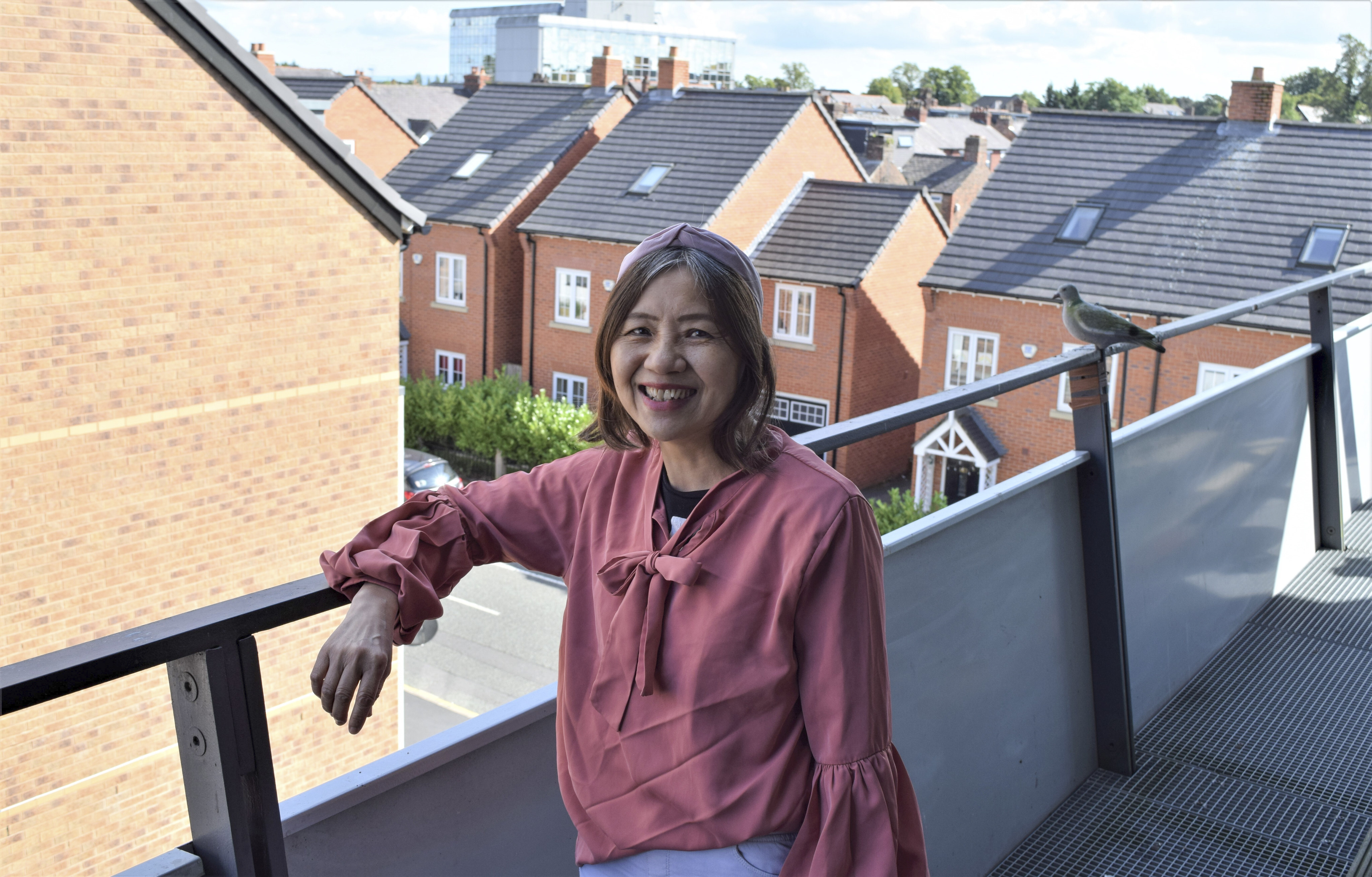 Sarah Kong at her new home in Altrincham, northwest England. Photo: Red Door News