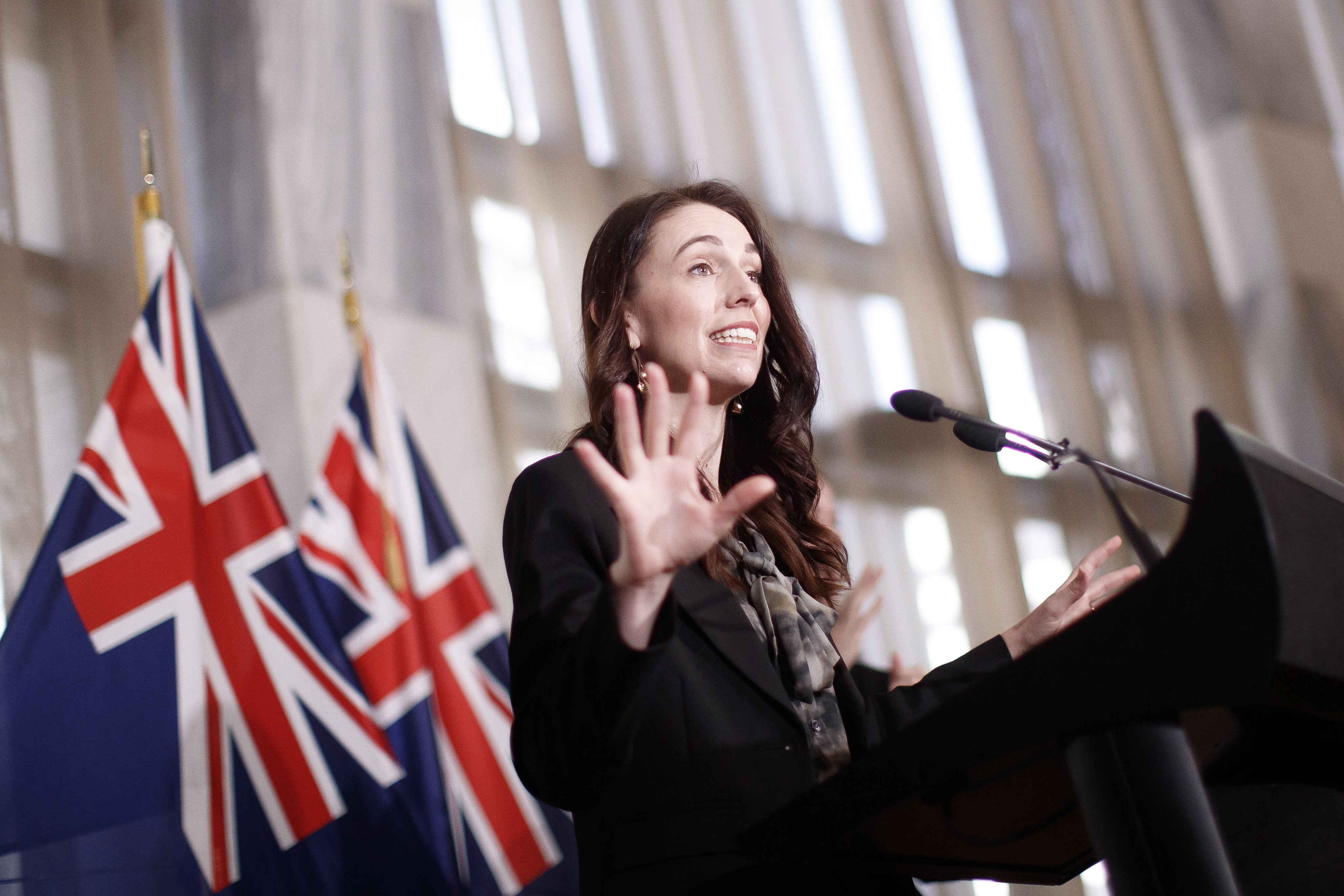 New Zealand Prime Minister Jacinda Ardern speaks at a press conference in Wellington on October 22. Under her leadership, the country has maintained friendly relations with Beijing and avoided joining anti-China initiatives. Photo: AP