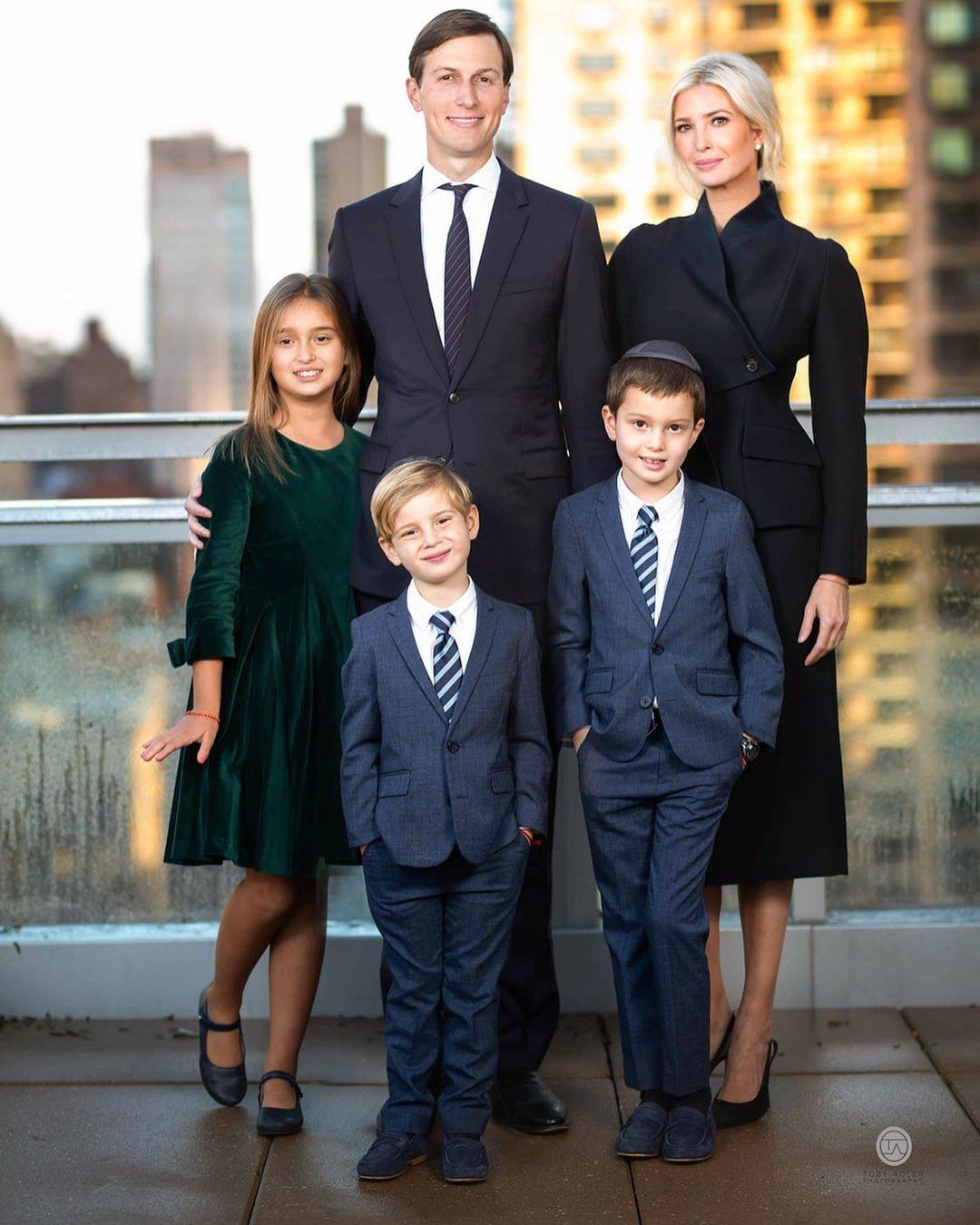 Jared Kushner, Ivanka Trump and their children. Photo: @ivankatrump/Instagram