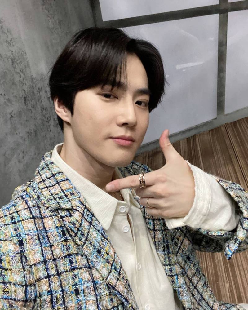 Exo’s Suho, who debuted as a soloist before his military enlistment, will be discharged in February. Photo: @kimjuncotton/Instagram