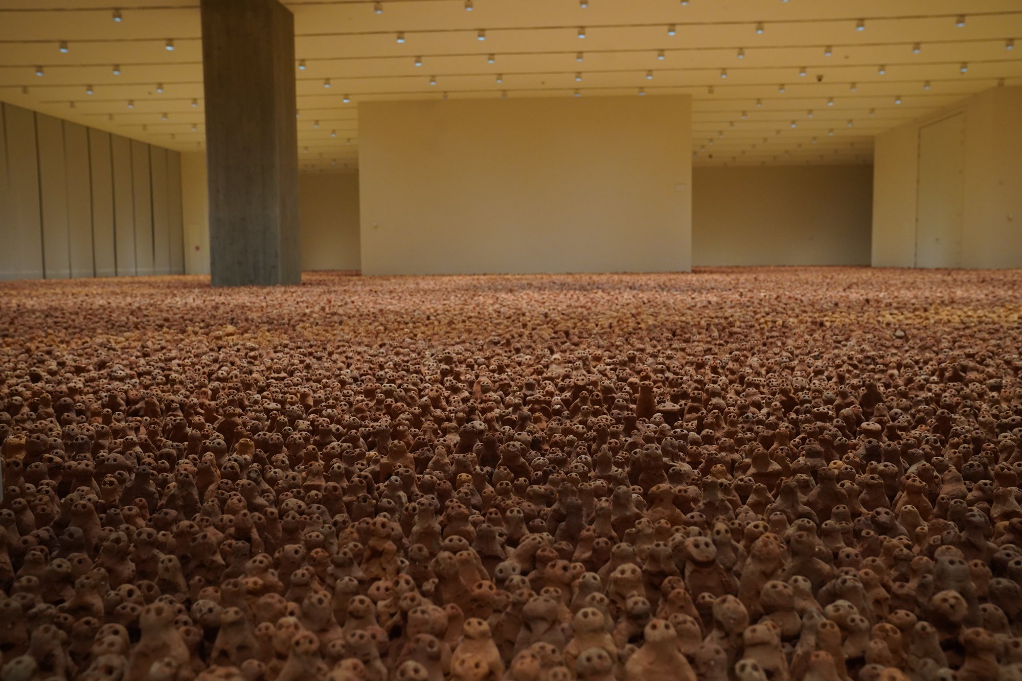 Asian Field by Antony Gormley at M+ museum. Photo: Sam Tsang