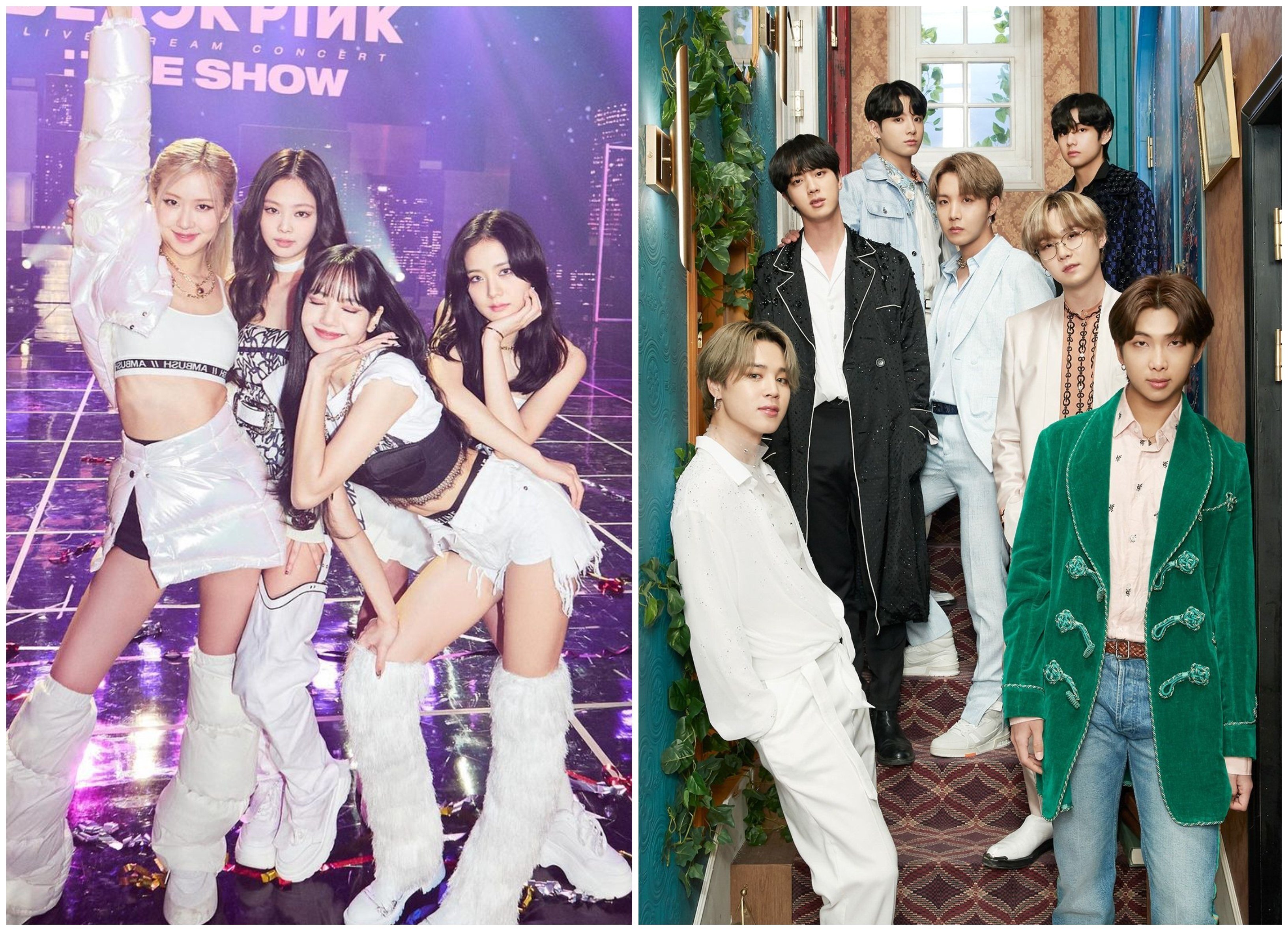 Blackpink and BTS are, perhaps unsurprisingly, are on Forbes Korea’s list of celebrities with the highest-earning YouTube channels. Photos: @blackpinkofficial/Instagram, Big Hit Entertainment