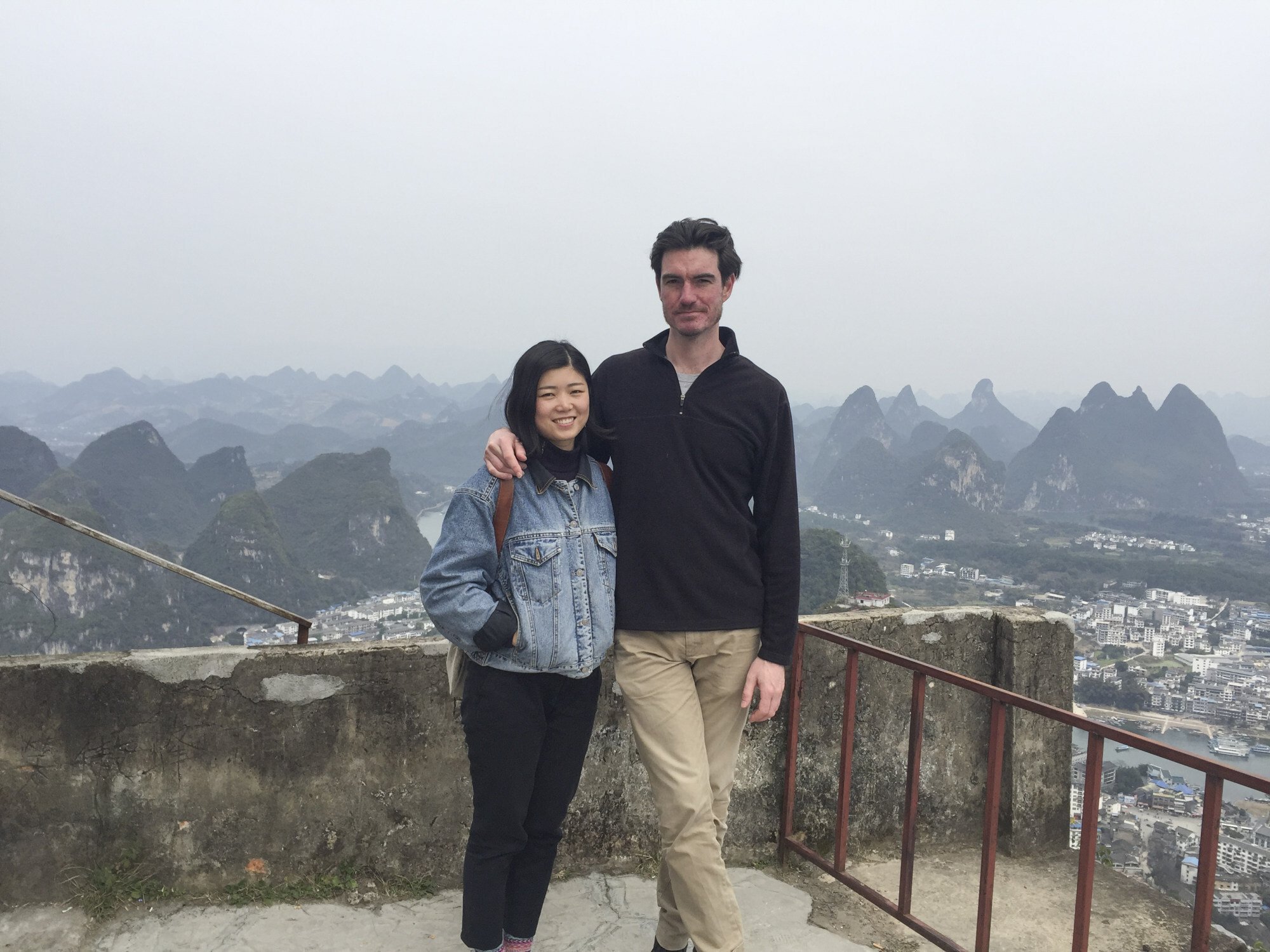Abrahamsen and his wife, Chen Dongmei, in Yangshuo in early 2016. Photo: Eric Abrahamsen