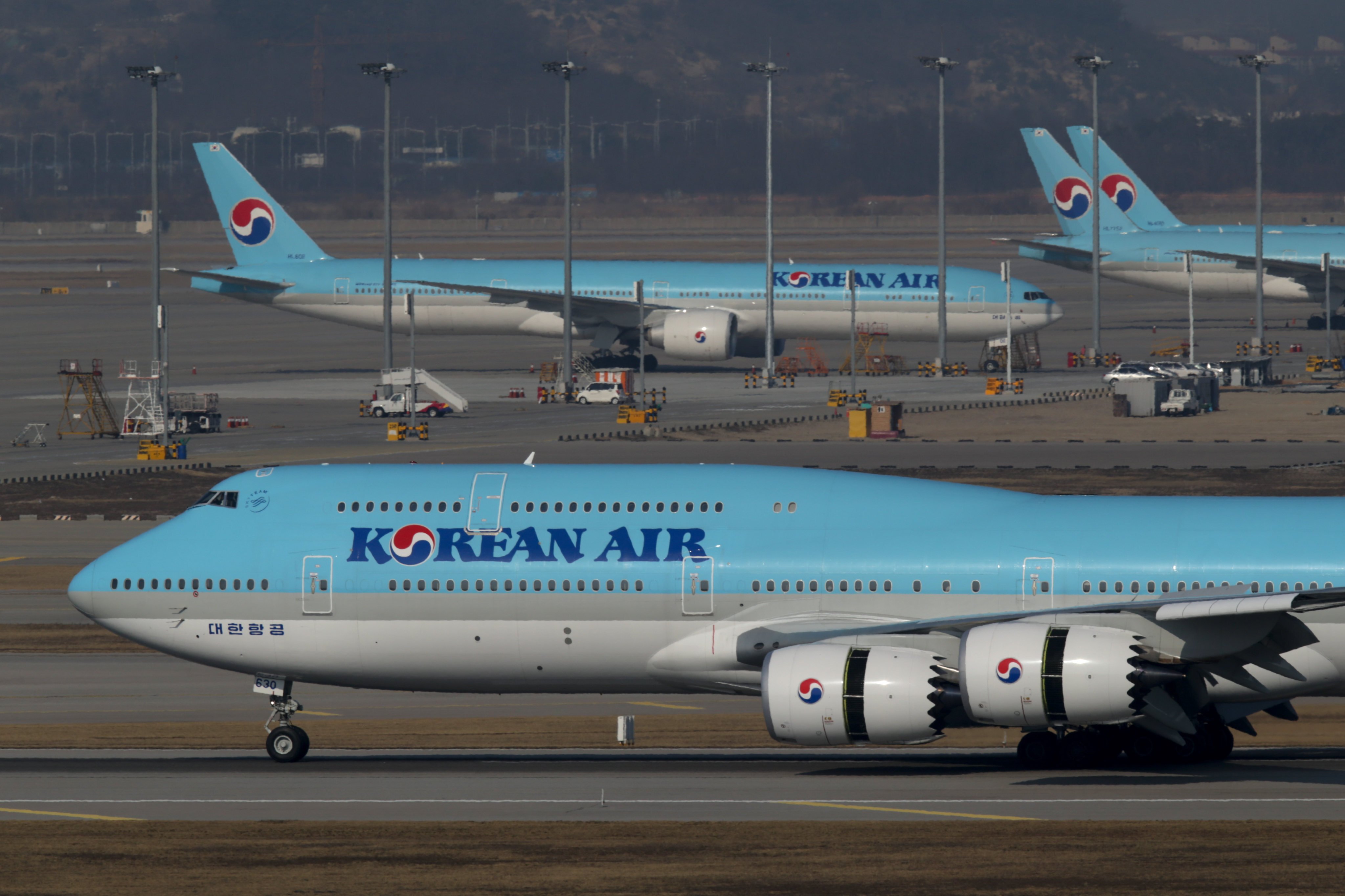 Airliners on the tarmac at Incheon International Airport, Seoul, South Korea. Photo: Getty Images