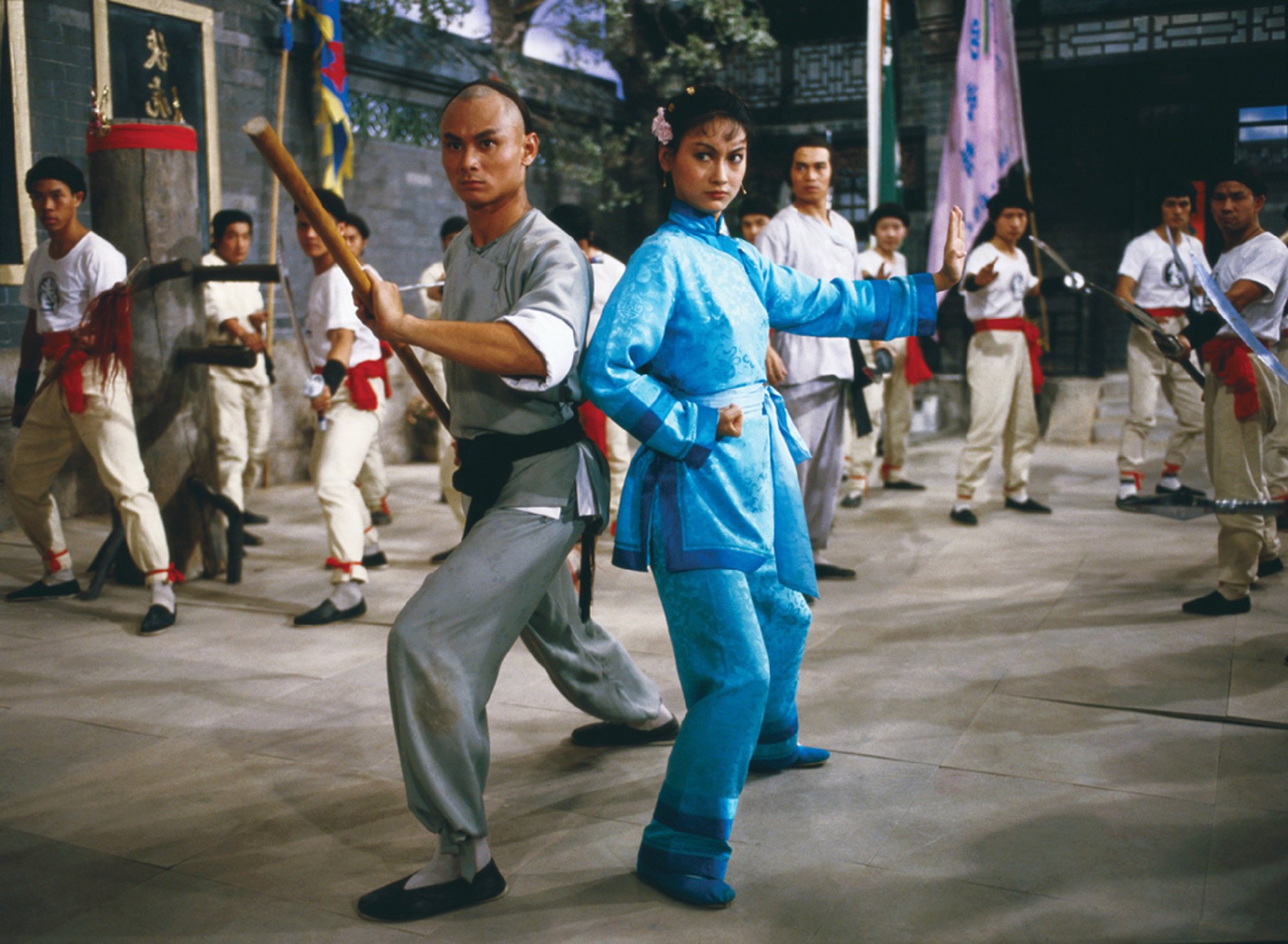 Kara Hui and Gordon Liu, as a young Wong Fei-hung, in 1981 film Martial Club. 