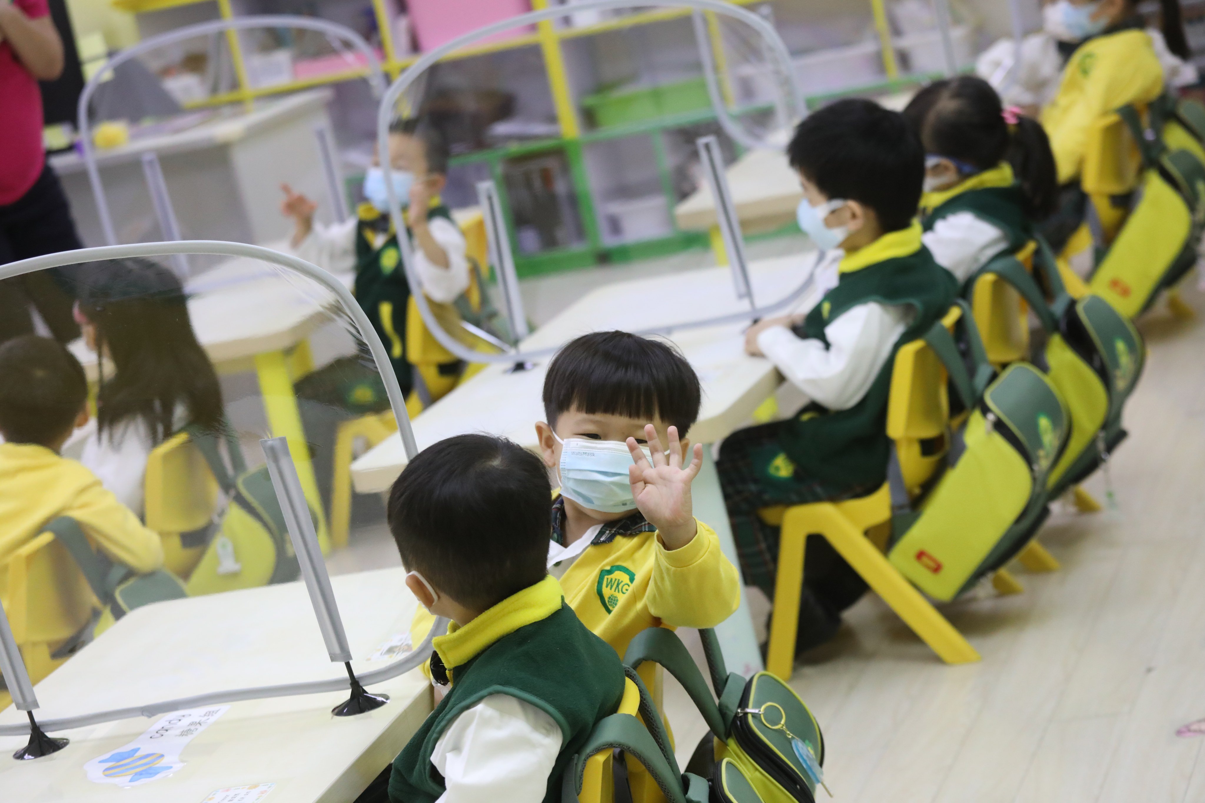 Children at a kindergarten in Tuen Mun on Febreuary 22. Learning from schools that have successful immersive environments should give teachers the confidence to nurture children of all backgrounds. Photo: K. Y. Cheng