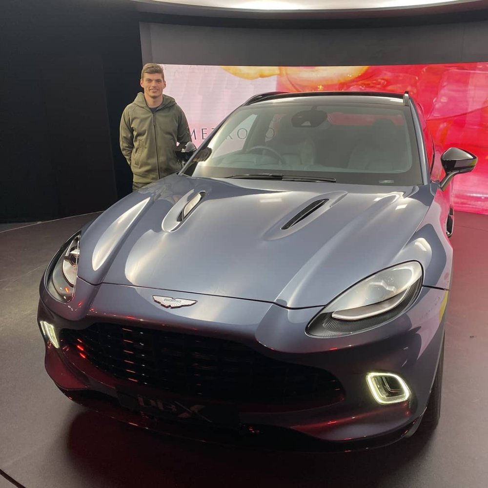 Max Verstappen’s Aston Martin DBX. Photo: @maxverstappen1/Instagram