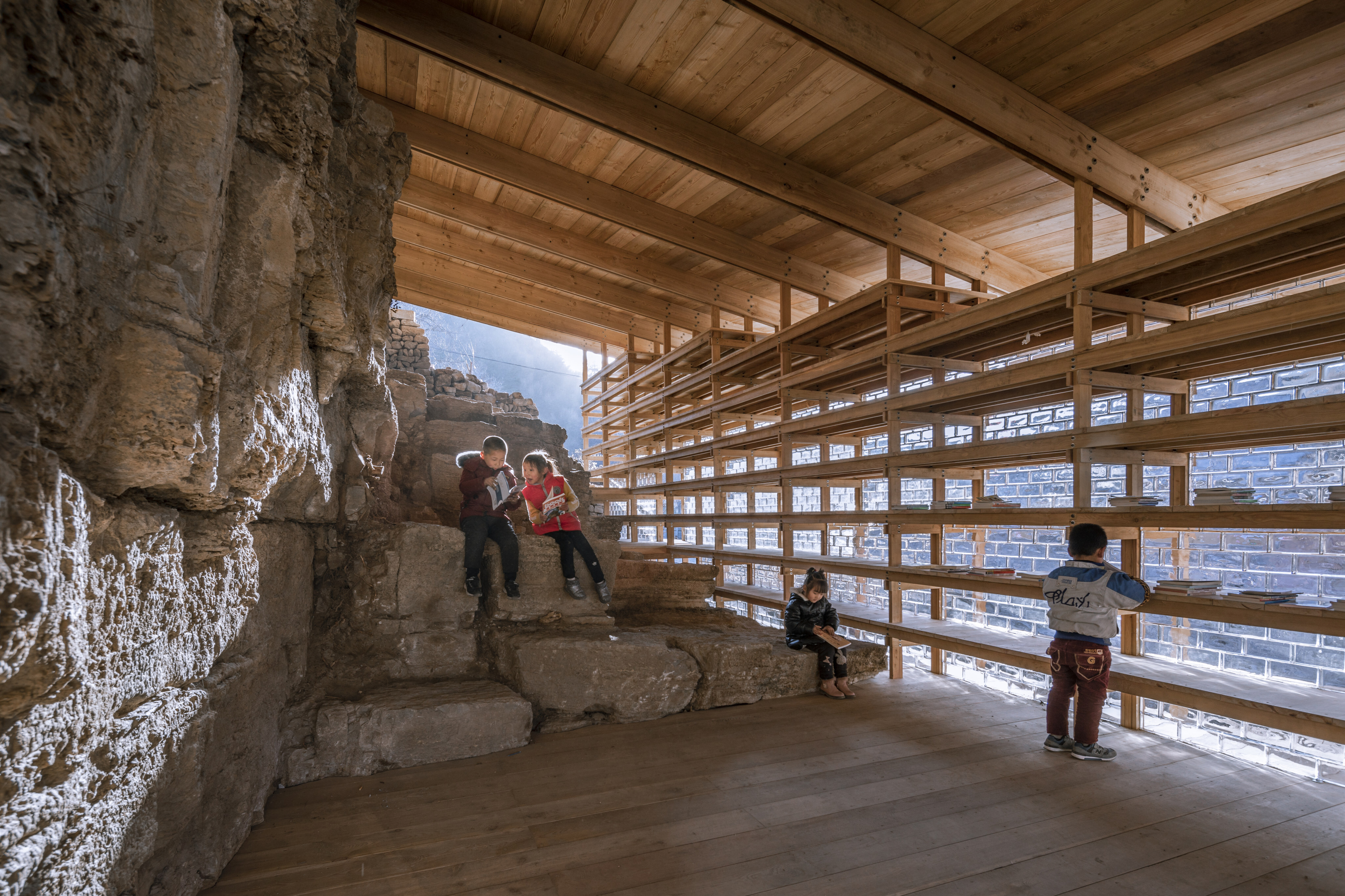 Nature Library in Zheshui Village, designed by LUO studio, the firm founded by Luo Yujie. He and another Beijing-based architect will be attending Business of Design Week 2021 in Hong Kong. Photo: Jin Weiqi
