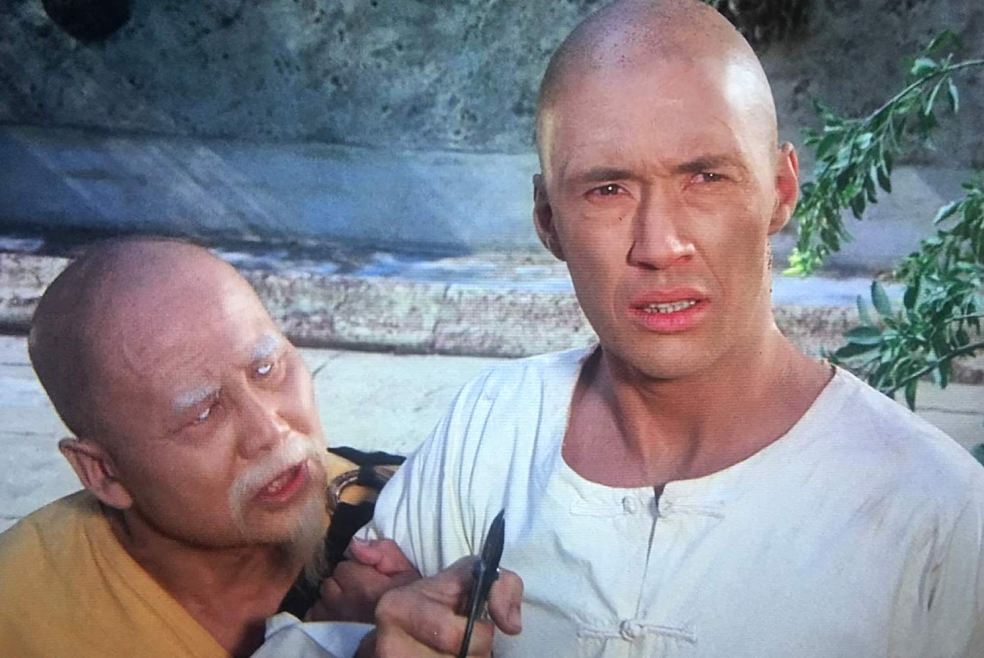 David Carradine (right) with his sifu in Warner Bros. film Kung Fu. Photo: Handout