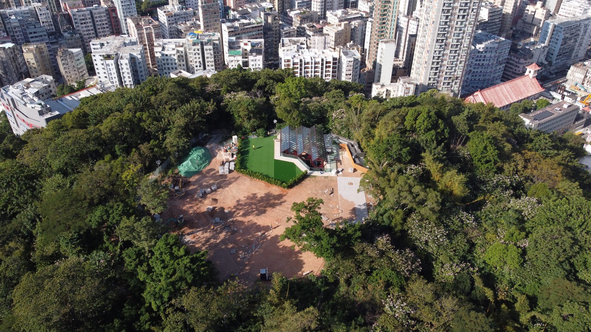 An aerial view of the reservoir, which has been saved from demolition. Photo: Martin Chan