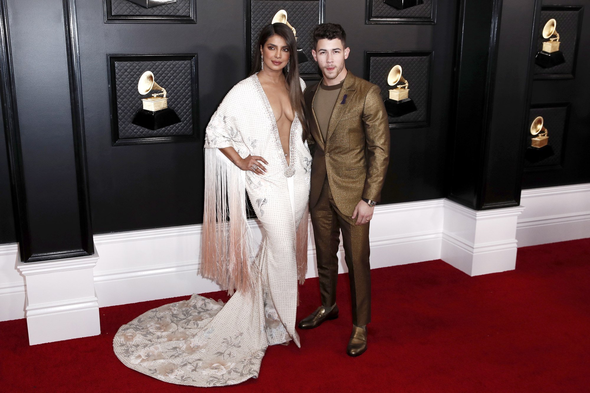 Nick Jonas and Priyanka Chopra Jonas arrive for the 62nd annual Grammy Awards ceremony in January 2020 in Los Angeles, California. Photo: EPA-EFE