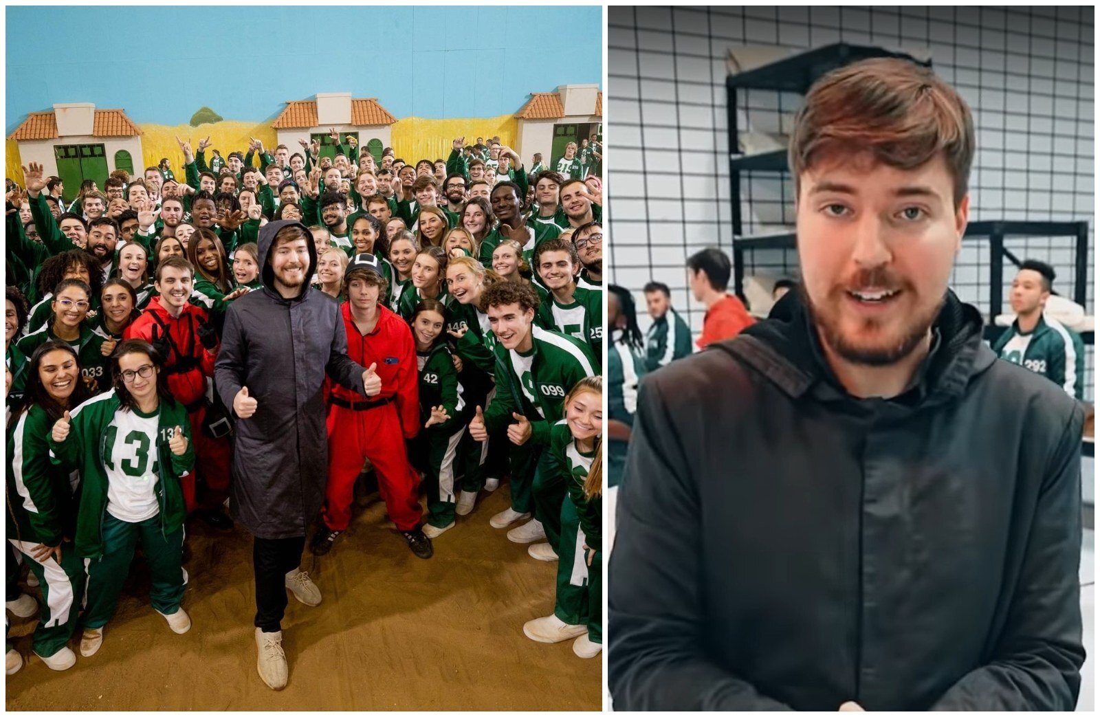 YouTube star MrBeast’s recreation of Squid Game was a viral hit. Photos: @mrbeast/Instagram, MrBeast/Captured from Youtube