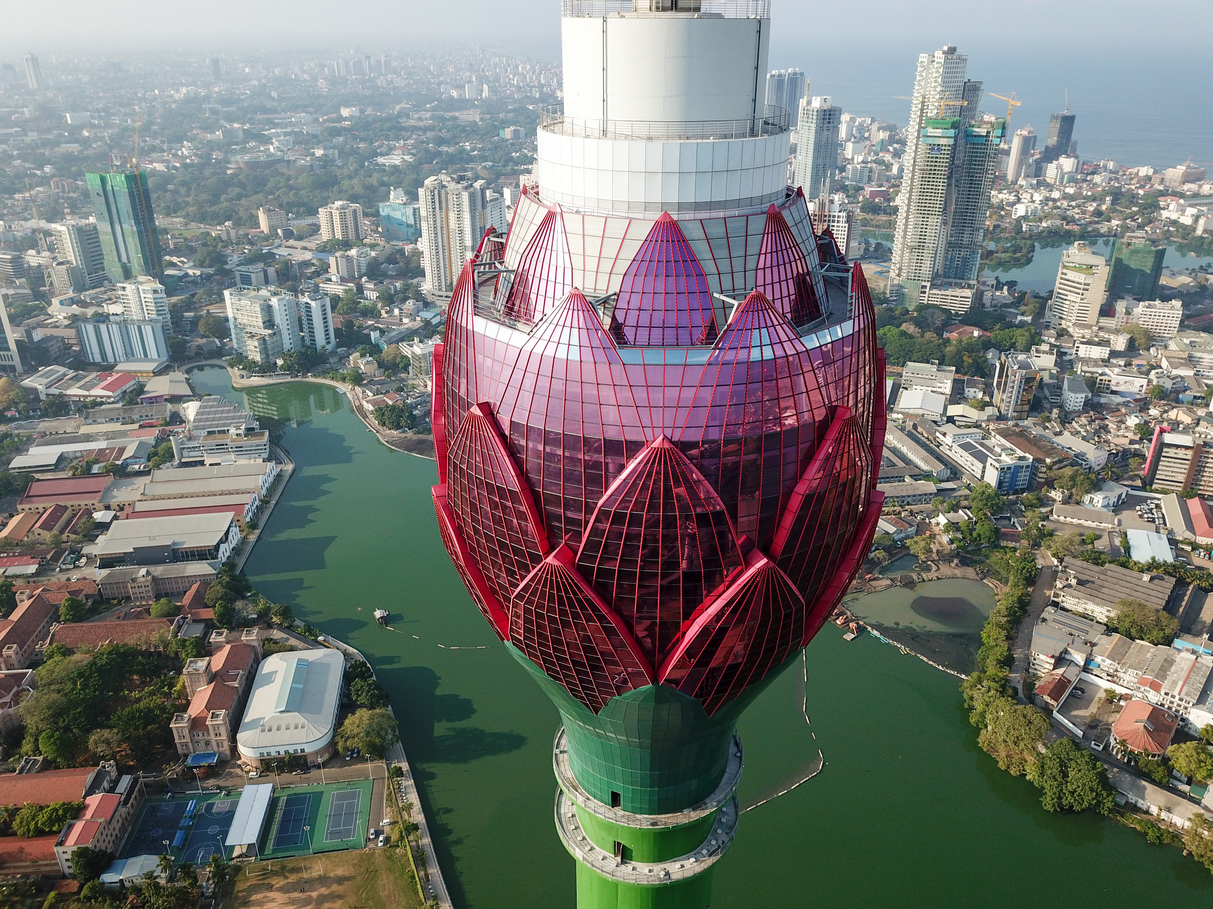 The Lotus Tower in Colombo, Sri Lanka, which was built under the Belt and Road Initiative, is seen in April 2019. A trilateral infrastructure  dialogue between China, the EU and the US is needed to better coordinate global infrastructure investments. Photo: Xinhua 